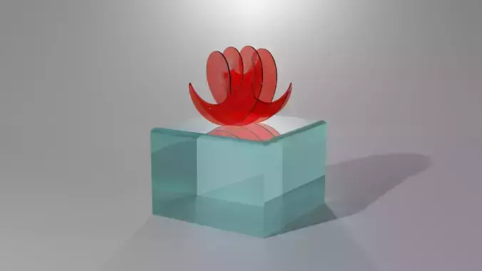 SPIRAL GLASS SCULPTURE