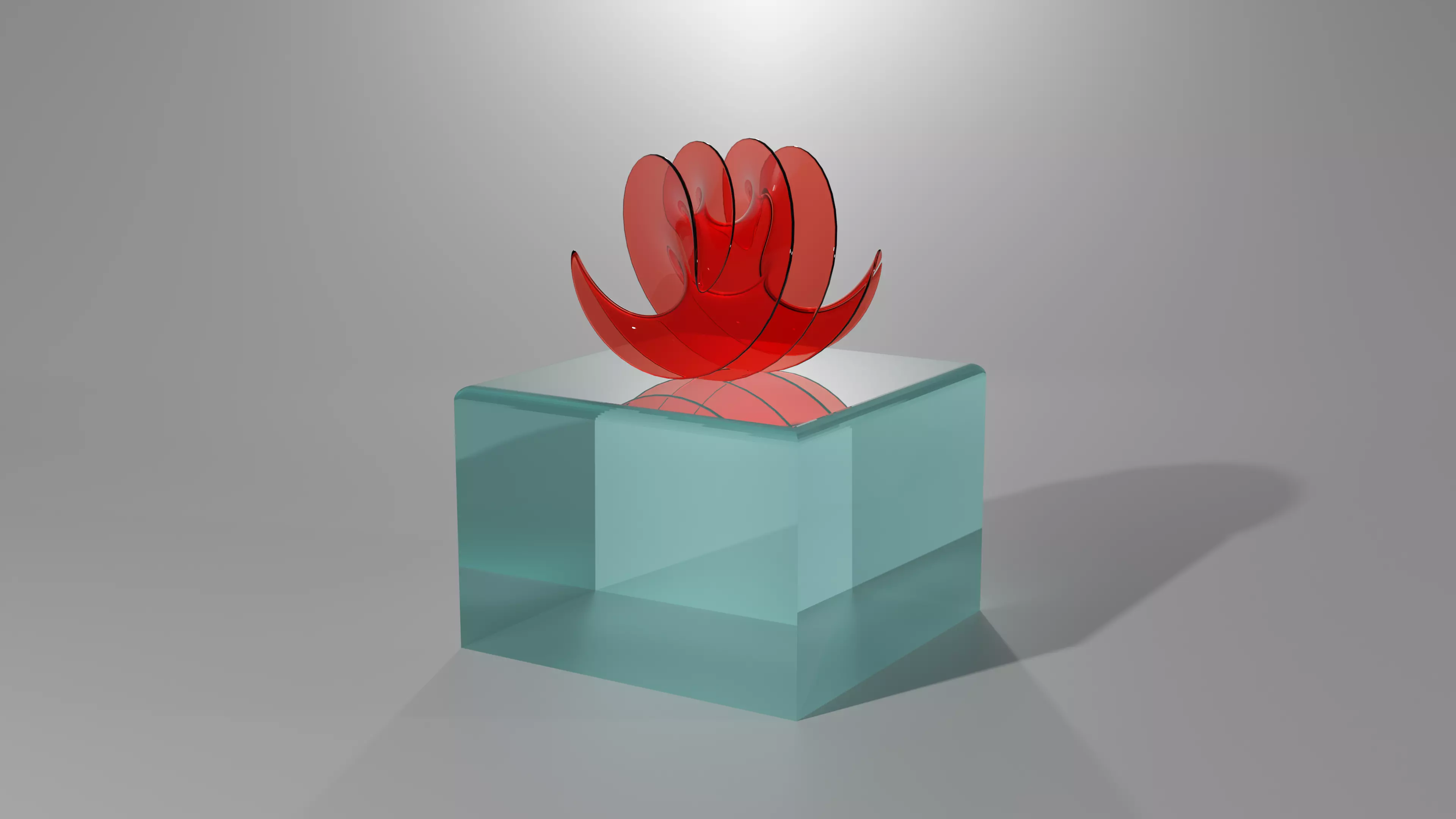 SPIRAL GLASS SCULPTURE Free 3D model