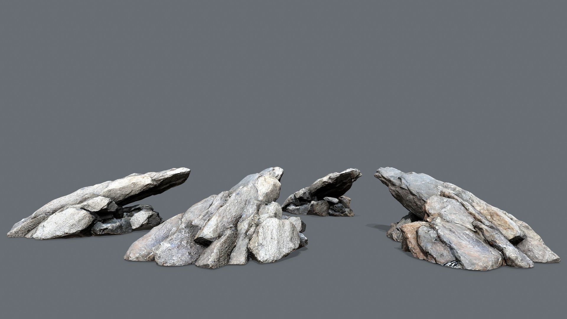 River Stone Low-poly 3D model_13