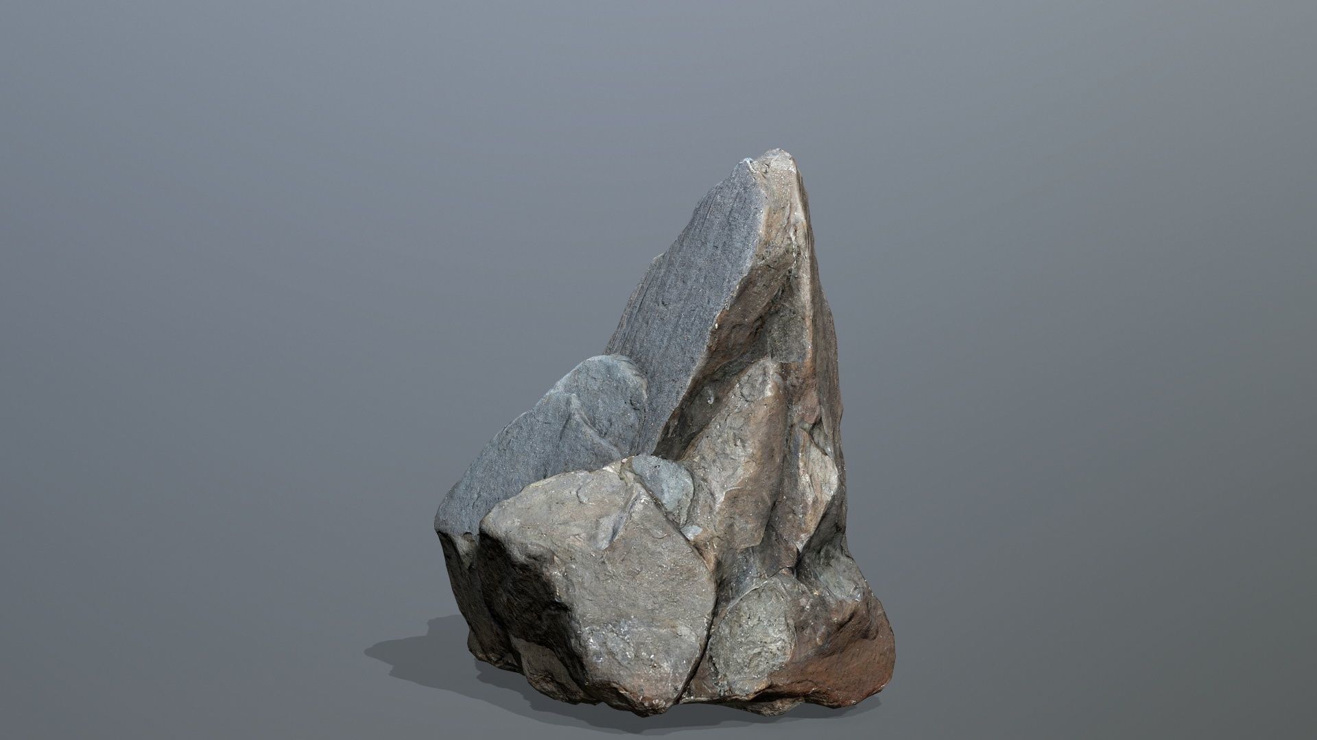 River Stone Low-poly 3D model_5