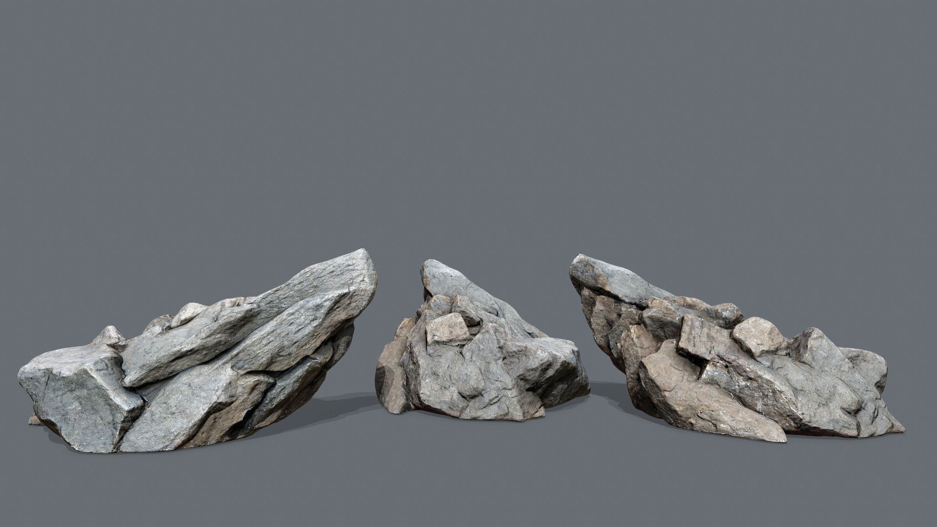 River Stone Low-poly 3D model_15