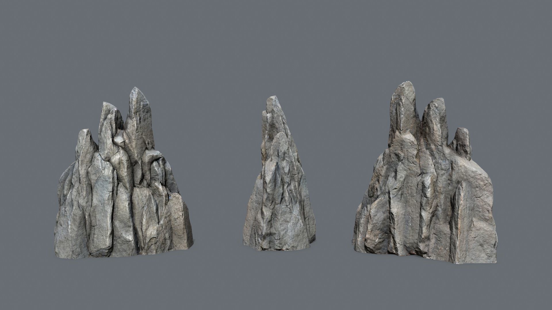 River Stone Low-poly 3D model_17