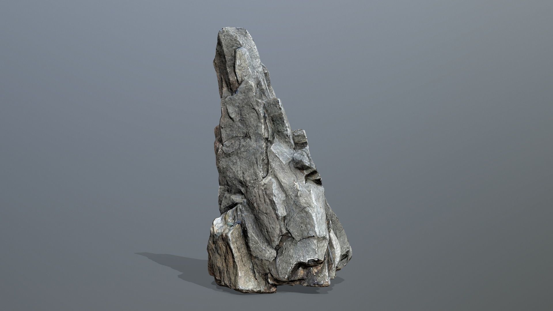 River Stone Low-poly 3D model_4