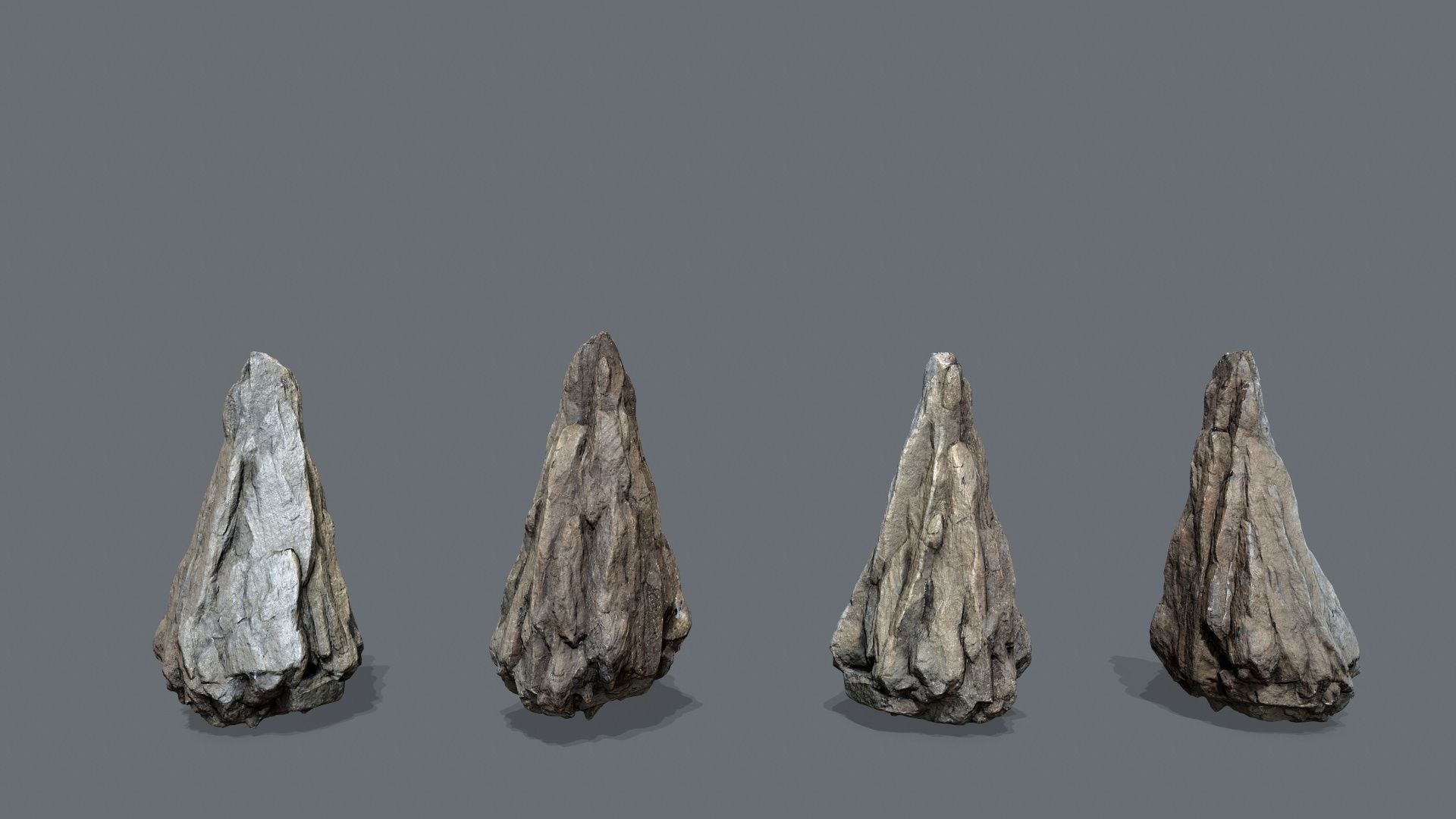 River Stone Low-poly 3D model_18