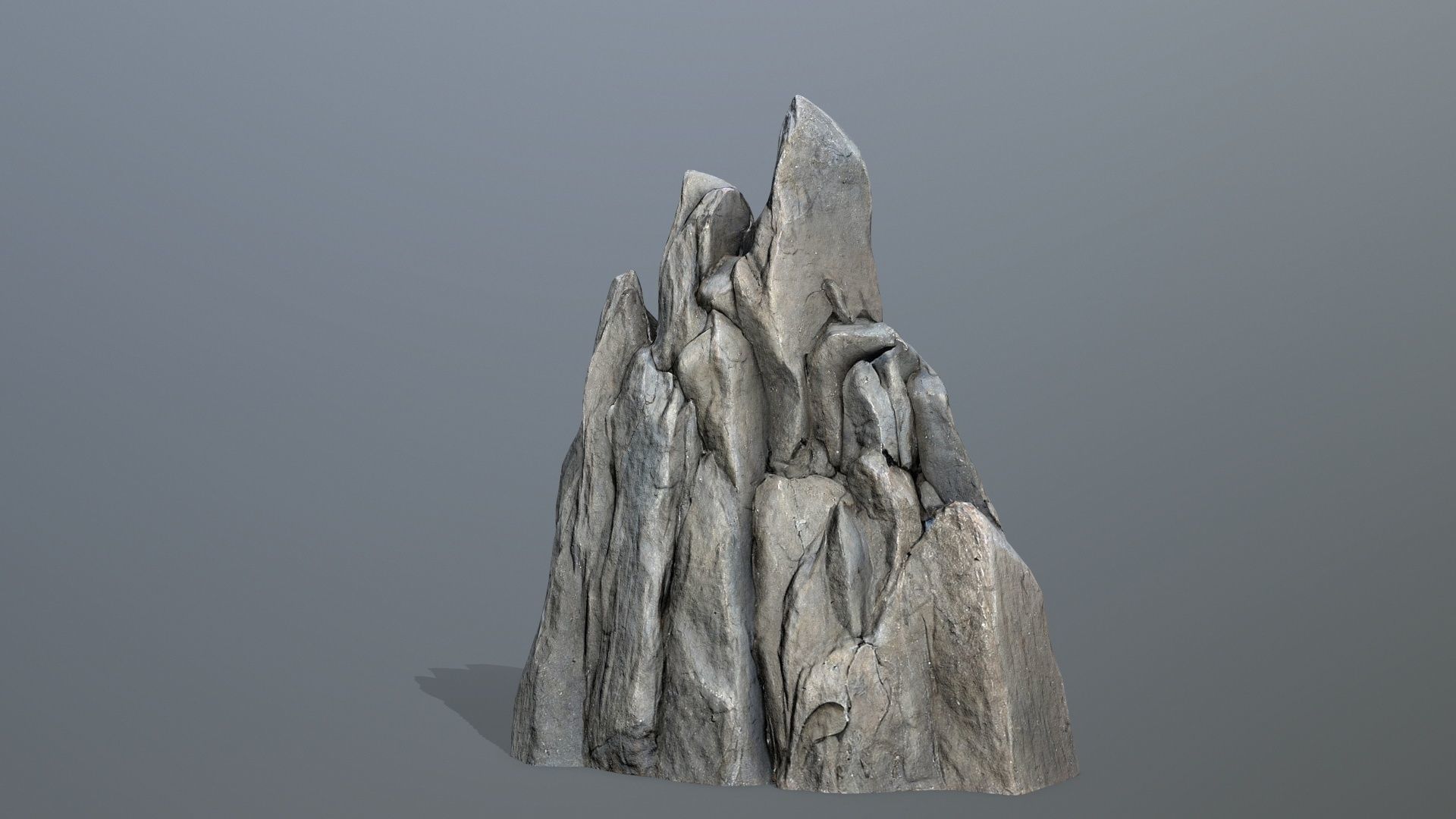 River Stone Low-poly 3D model_8