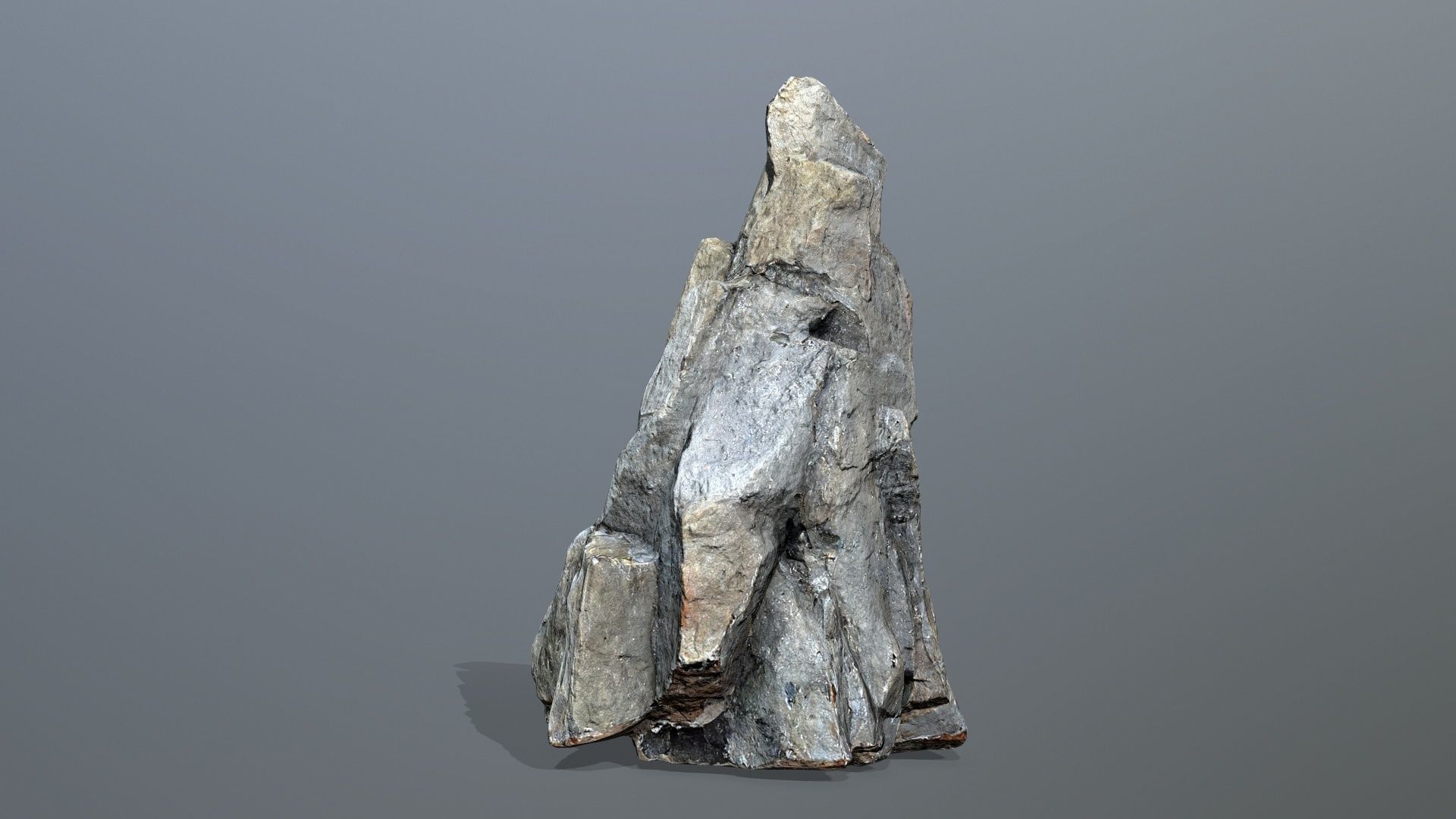 River Stone Low-poly 3D model_2