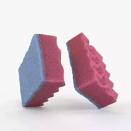 Photorealistic 3D scan of sponge Low-poly 3D model