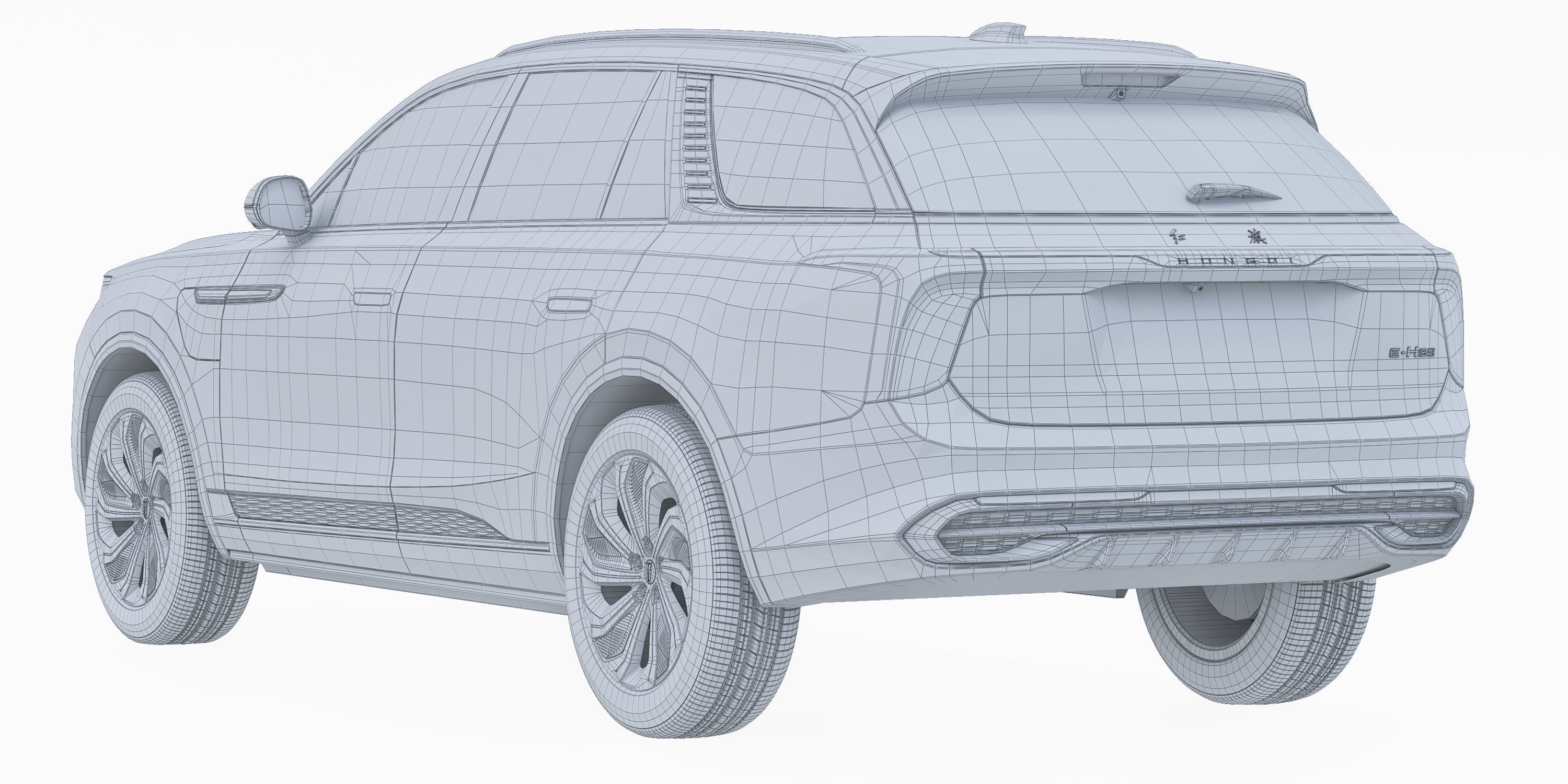 Hongqi E-HS9 3D model_5