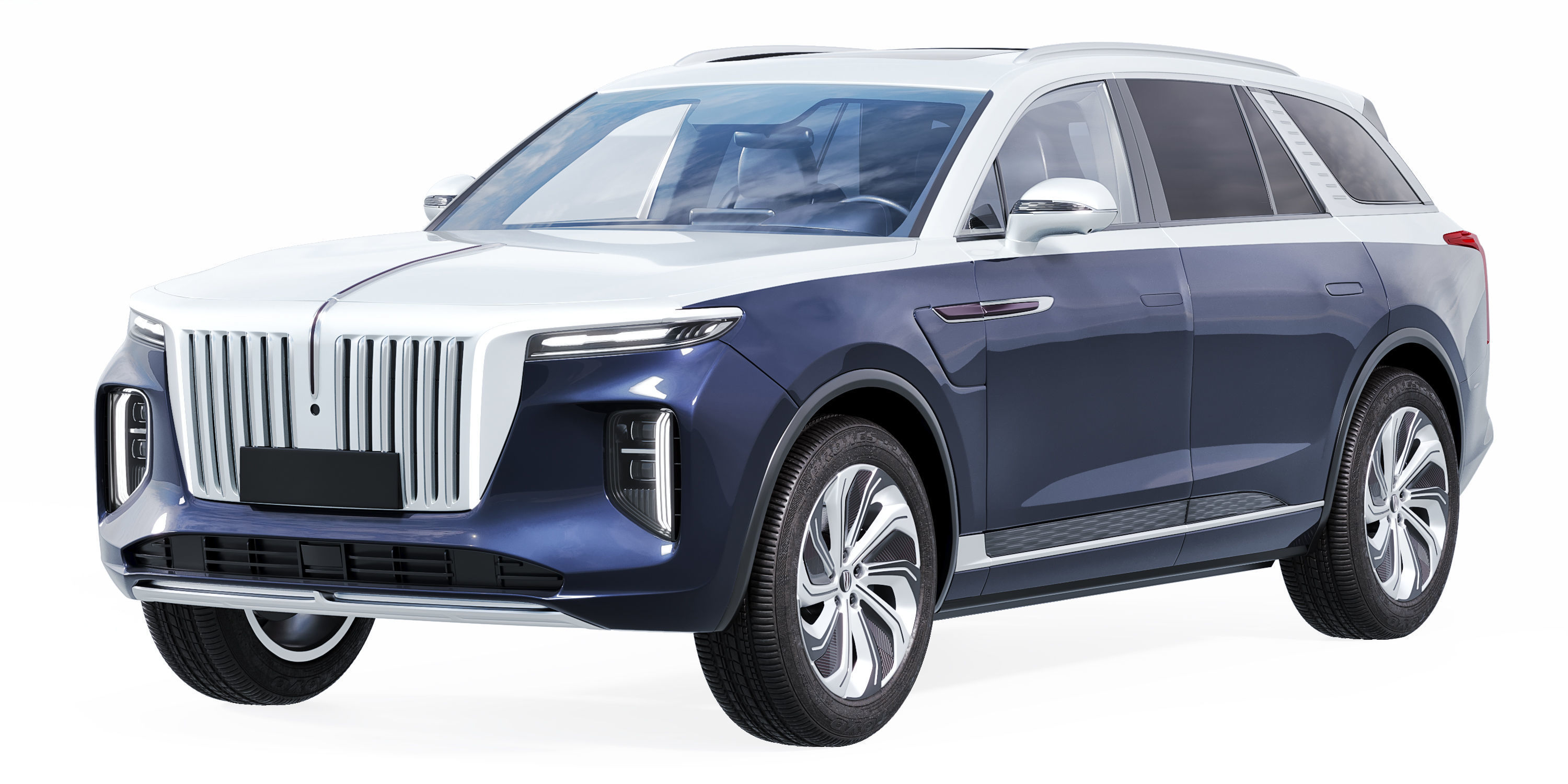 Hongqi E-HS9 3D model_2