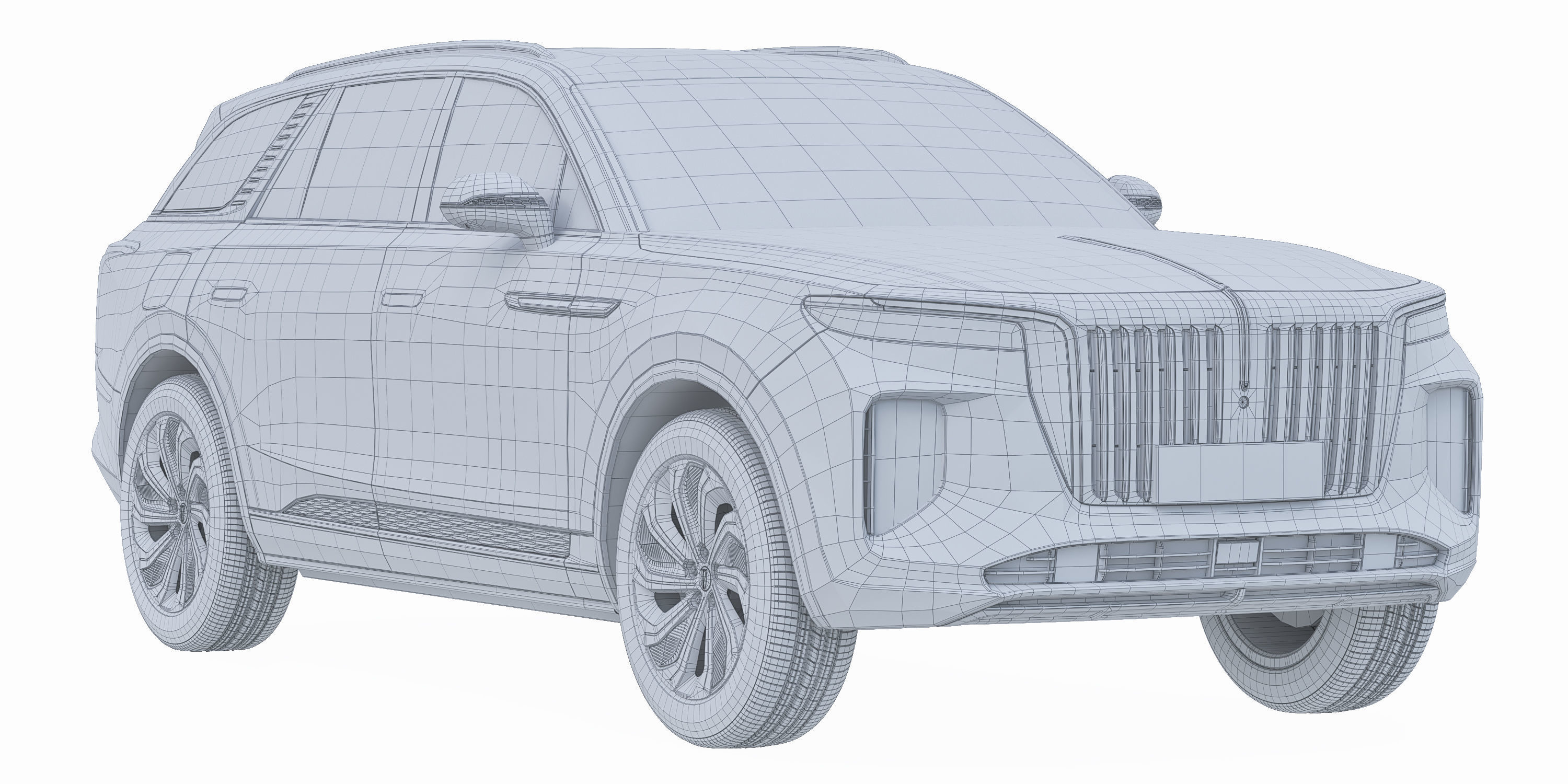 Hongqi E-HS9 3D model_4