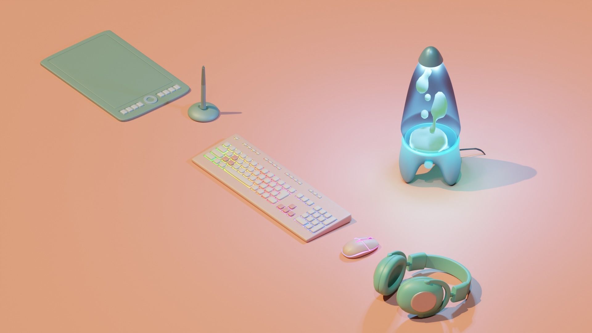 Cozy Room 3D Asset Pack Low-poly 3D model_3