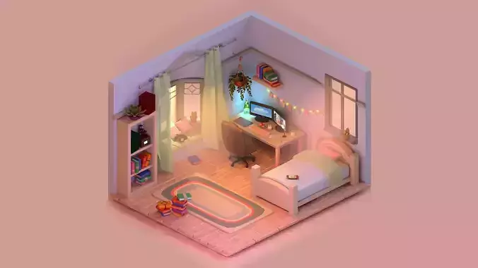 Cozy Room 3D Asset Pack
