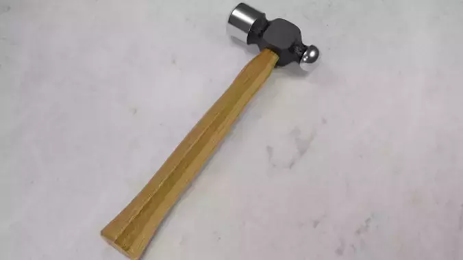 High-Quality 3D Model of Classic Claw Hammer