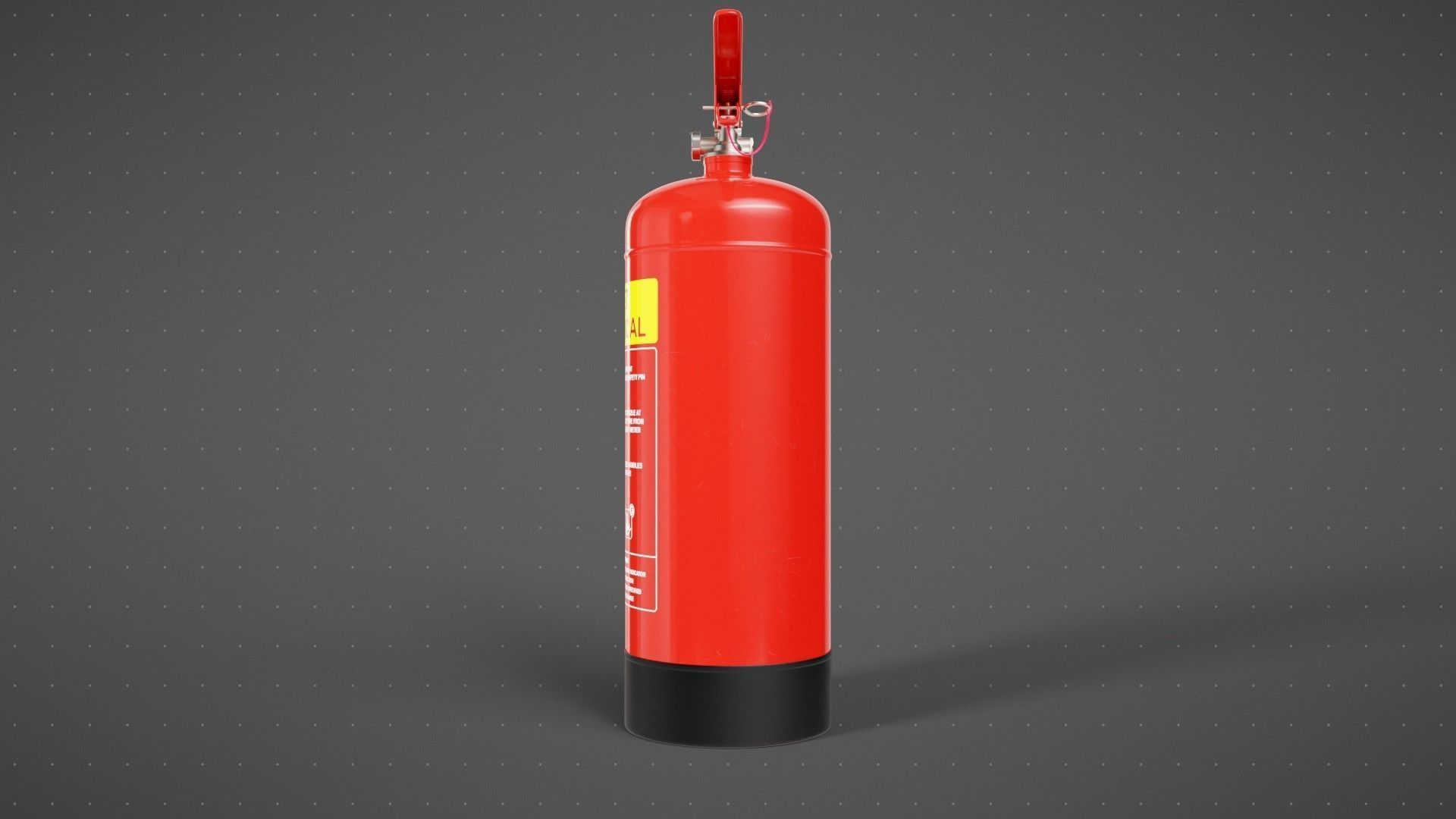 Wet Chemical Fire Extinguisher 3D model_7