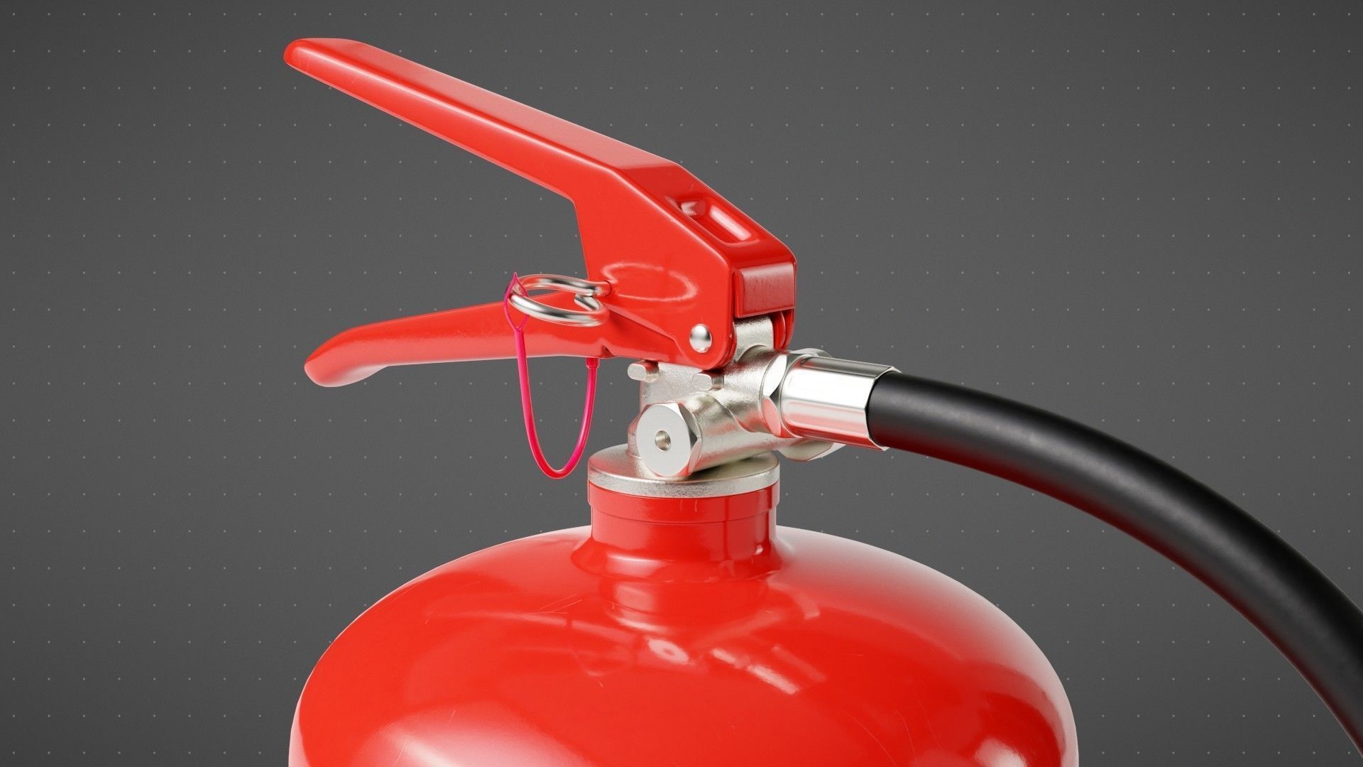 Wet Chemical Fire Extinguisher 3D model_11