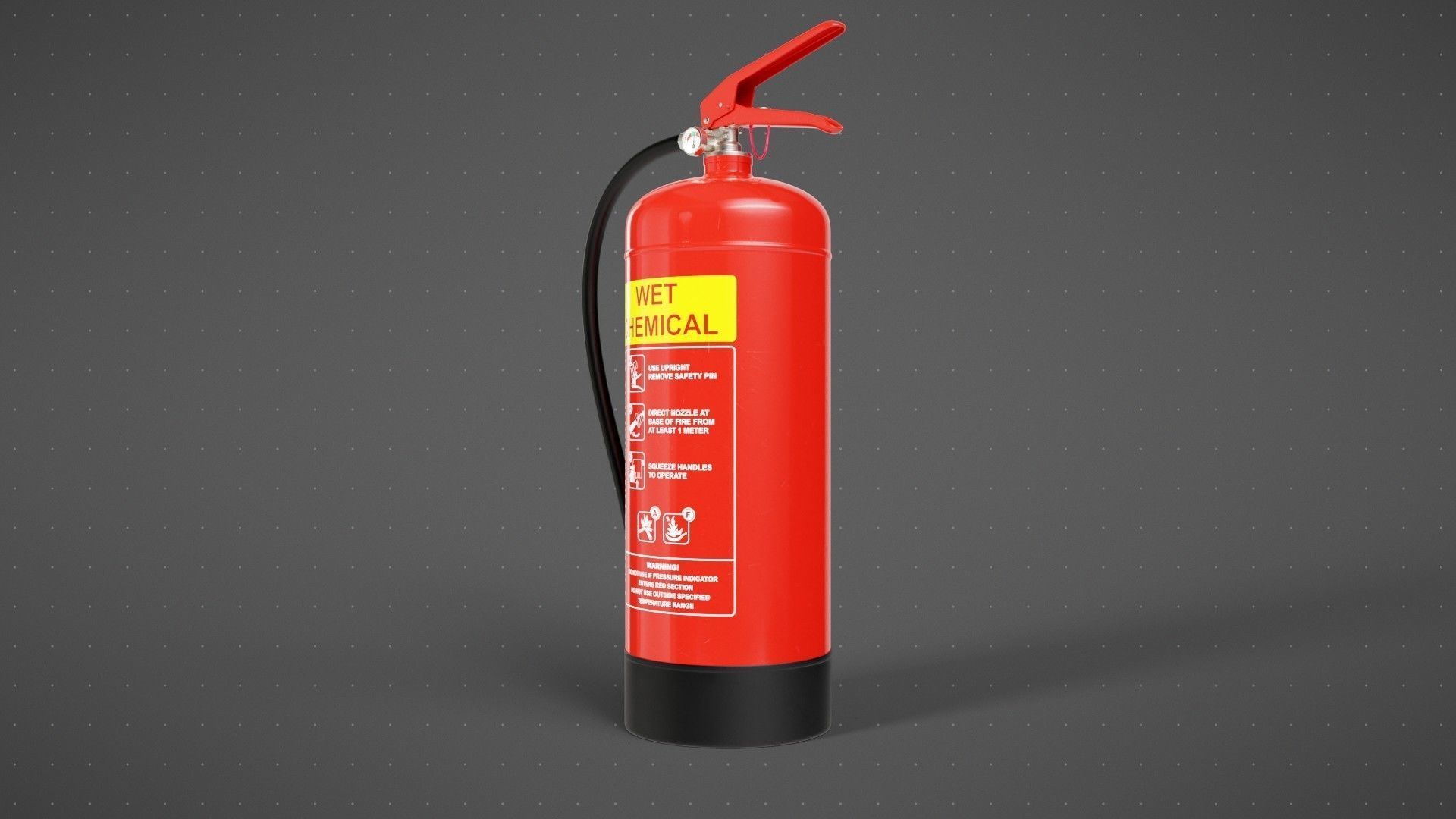 Wet Chemical Fire Extinguisher 3D model_8