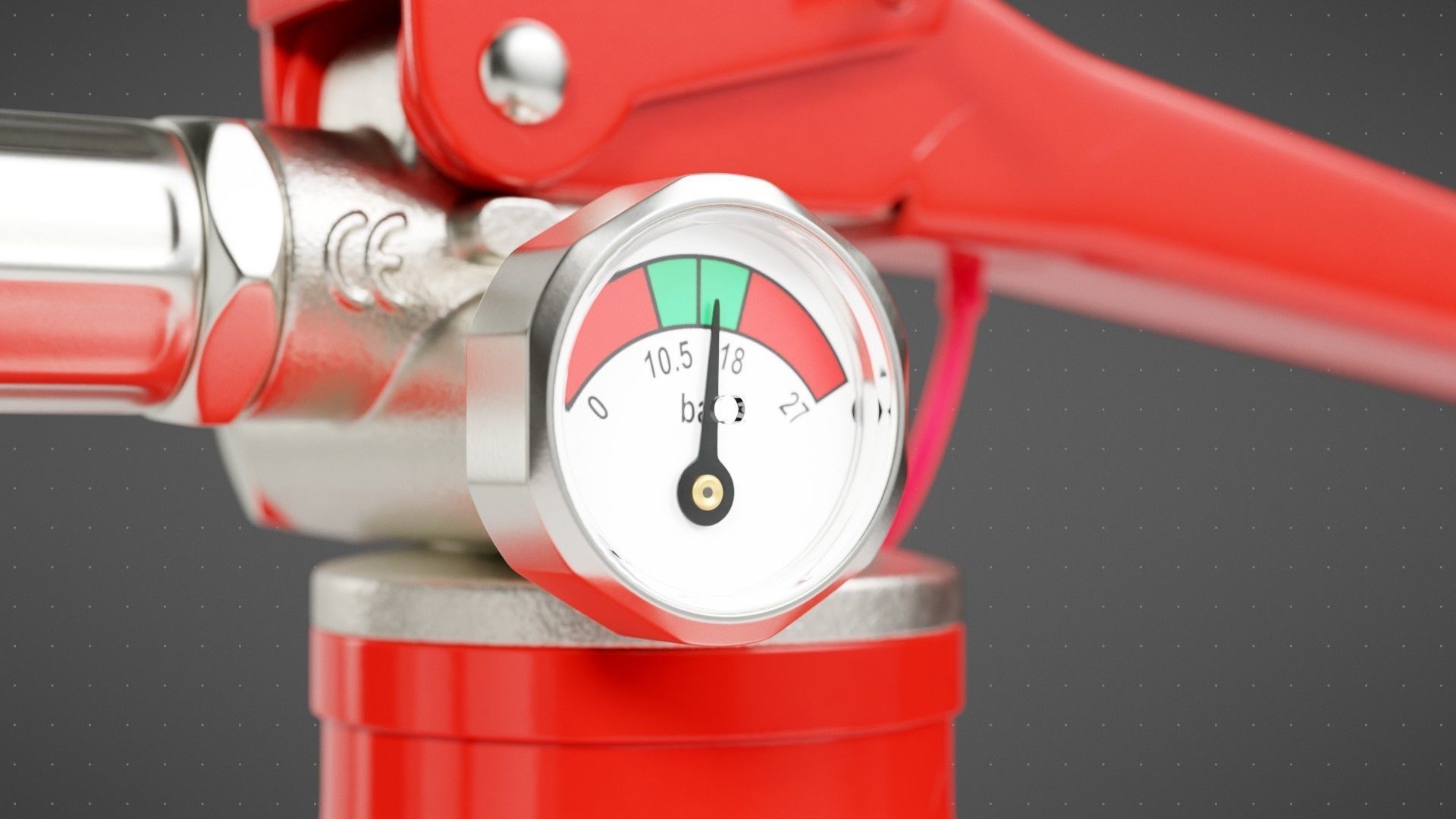 Wet Chemical Fire Extinguisher 3D model_14