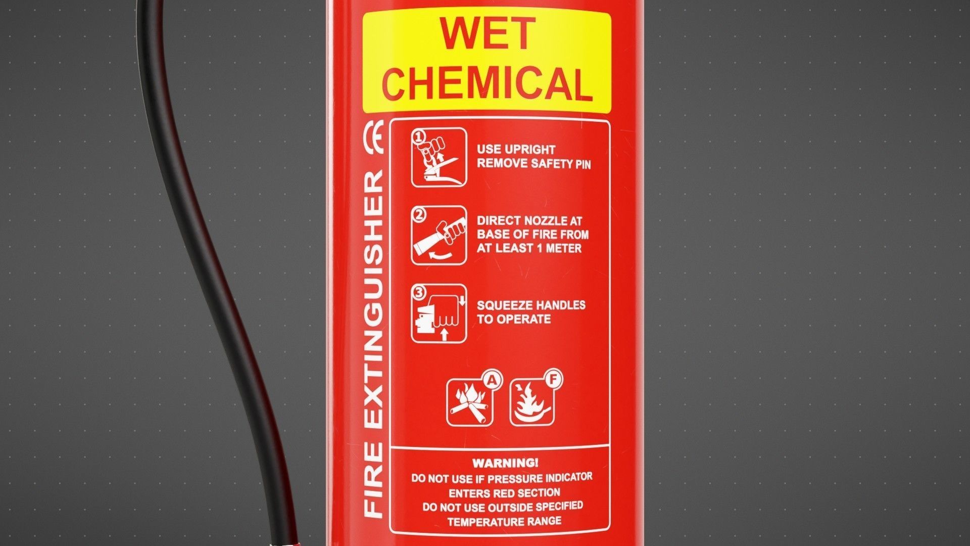 Wet Chemical Fire Extinguisher 3D model_13
