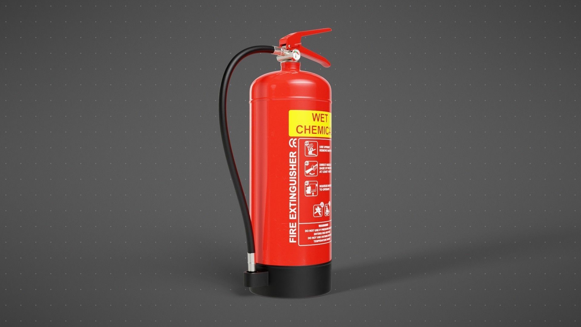 Wet Chemical Fire Extinguisher 3D model_2