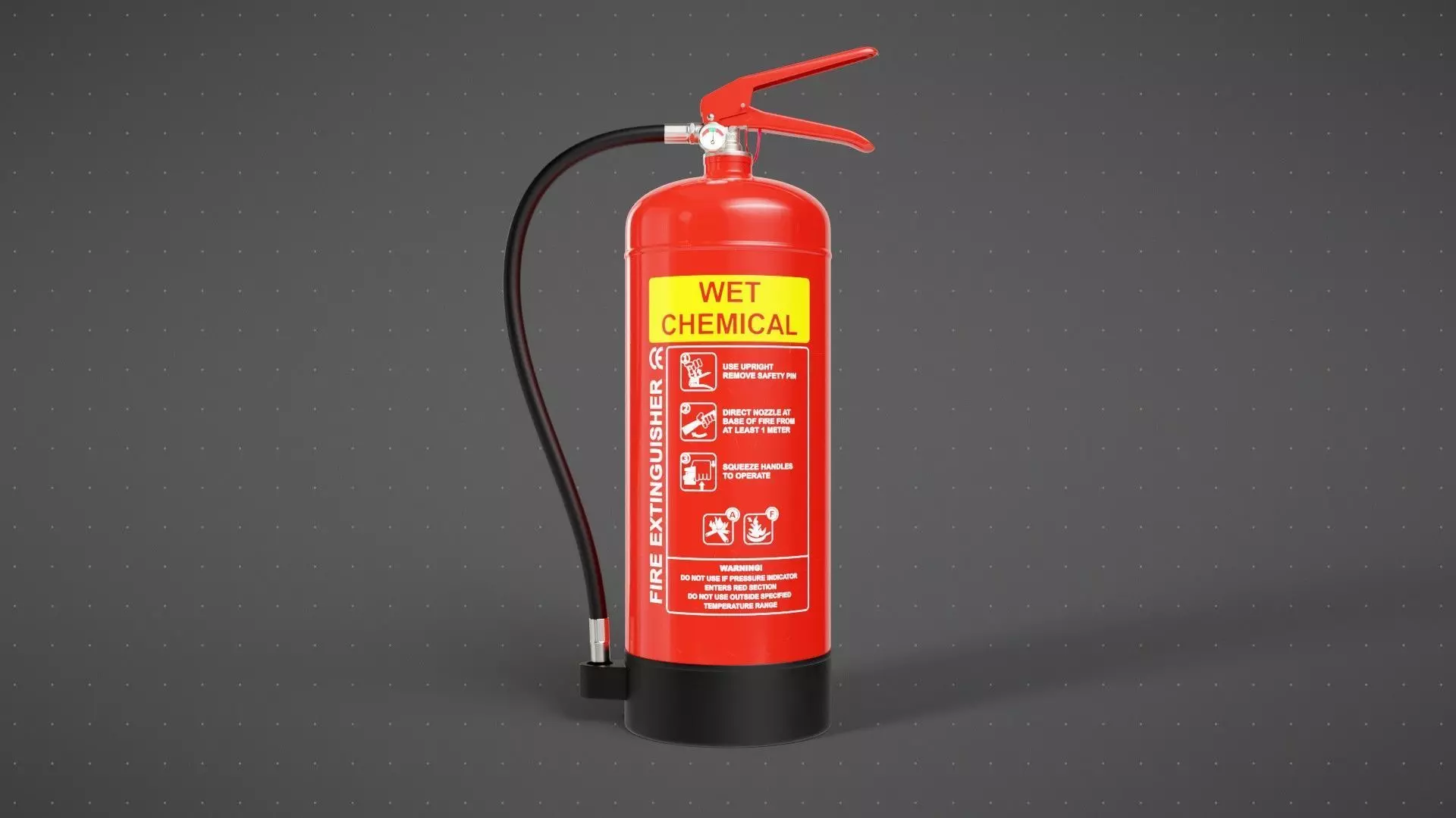 Wet Chemical Fire Extinguisher 3D model_0
