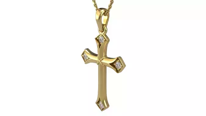 Cross pendant 24