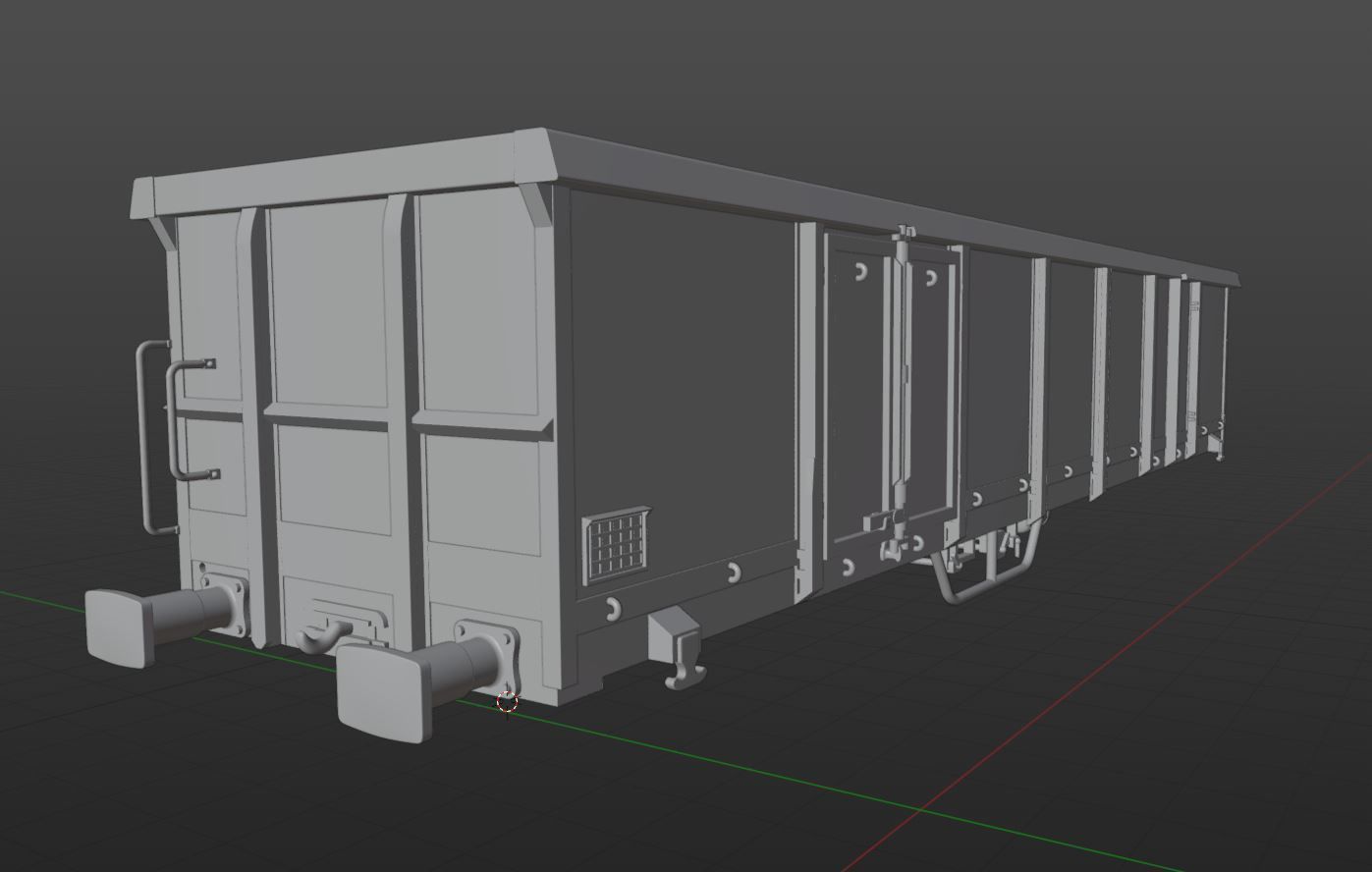 Pre supported H0 scale Eaos x 075 freight car 3D print model_19