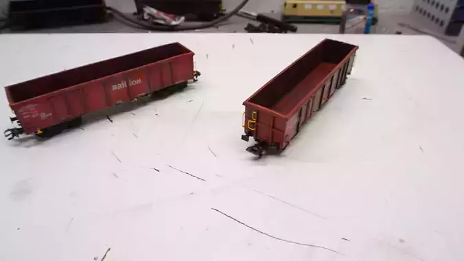 Pre supported H0 scale Eaos x 075 freight car 3D print model