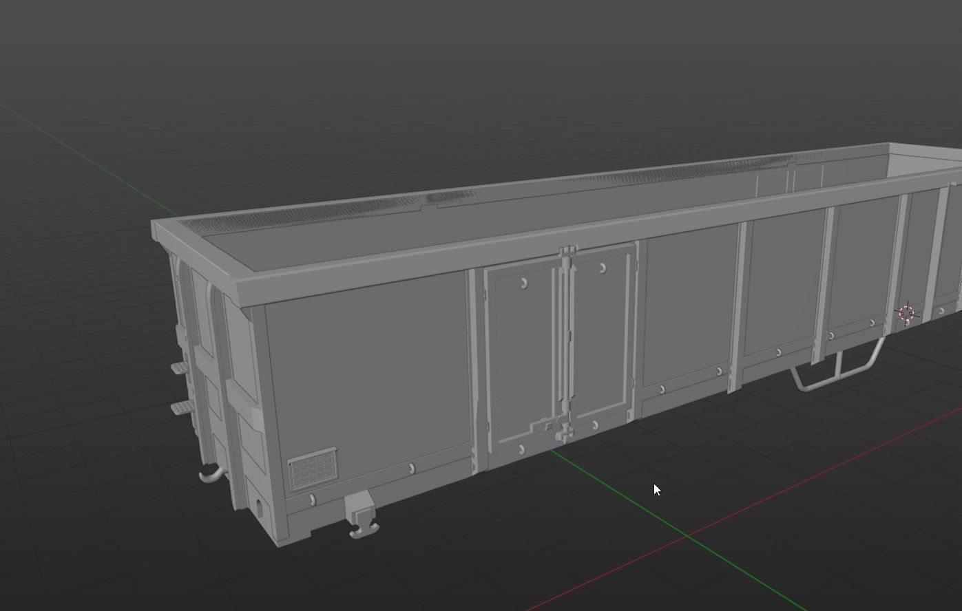 Pre supported H0 scale Eaos x 075 freight car 3D print model_17