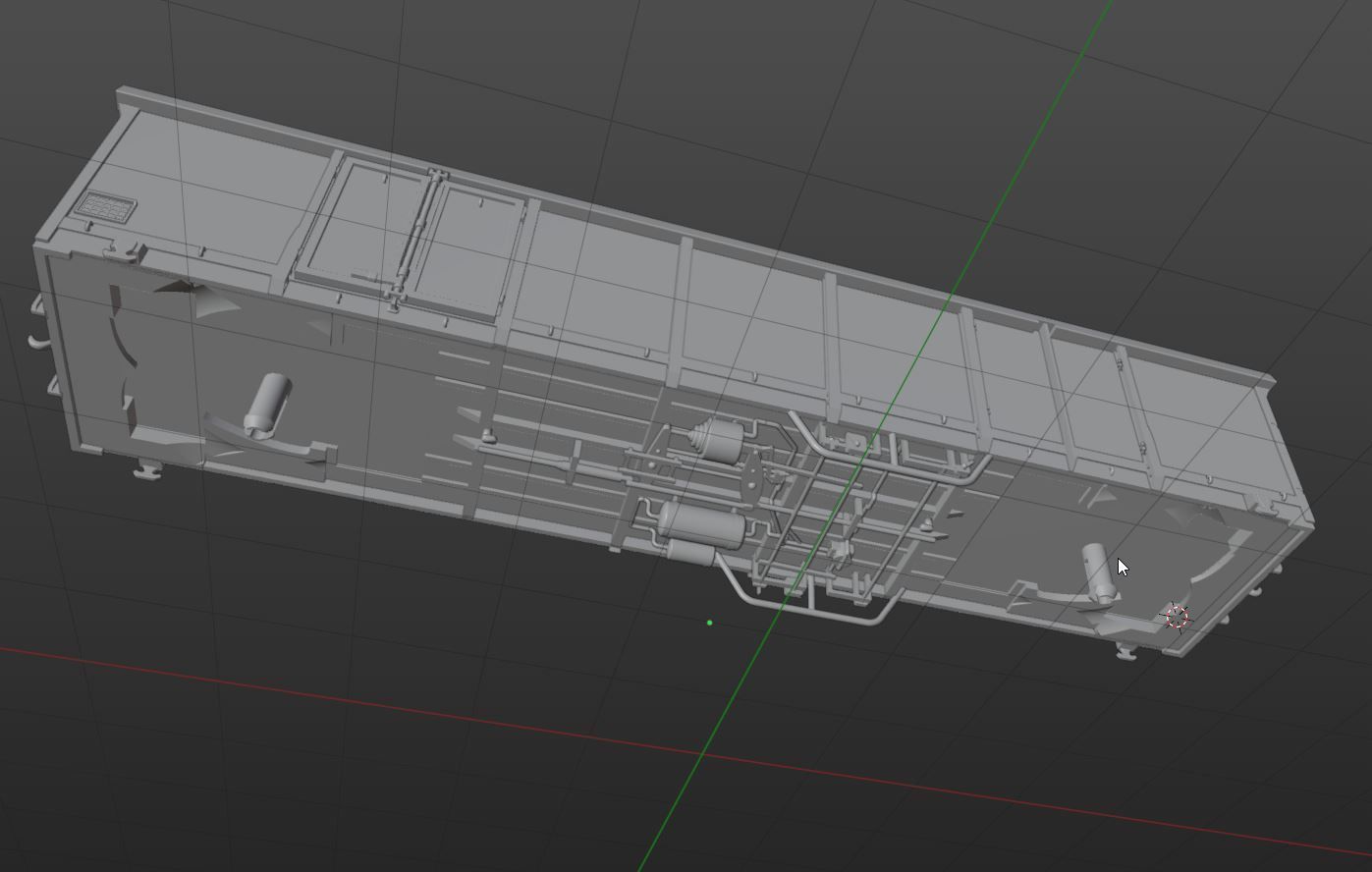 Pre supported H0 scale Eaos x 075 freight car 3D print model_21