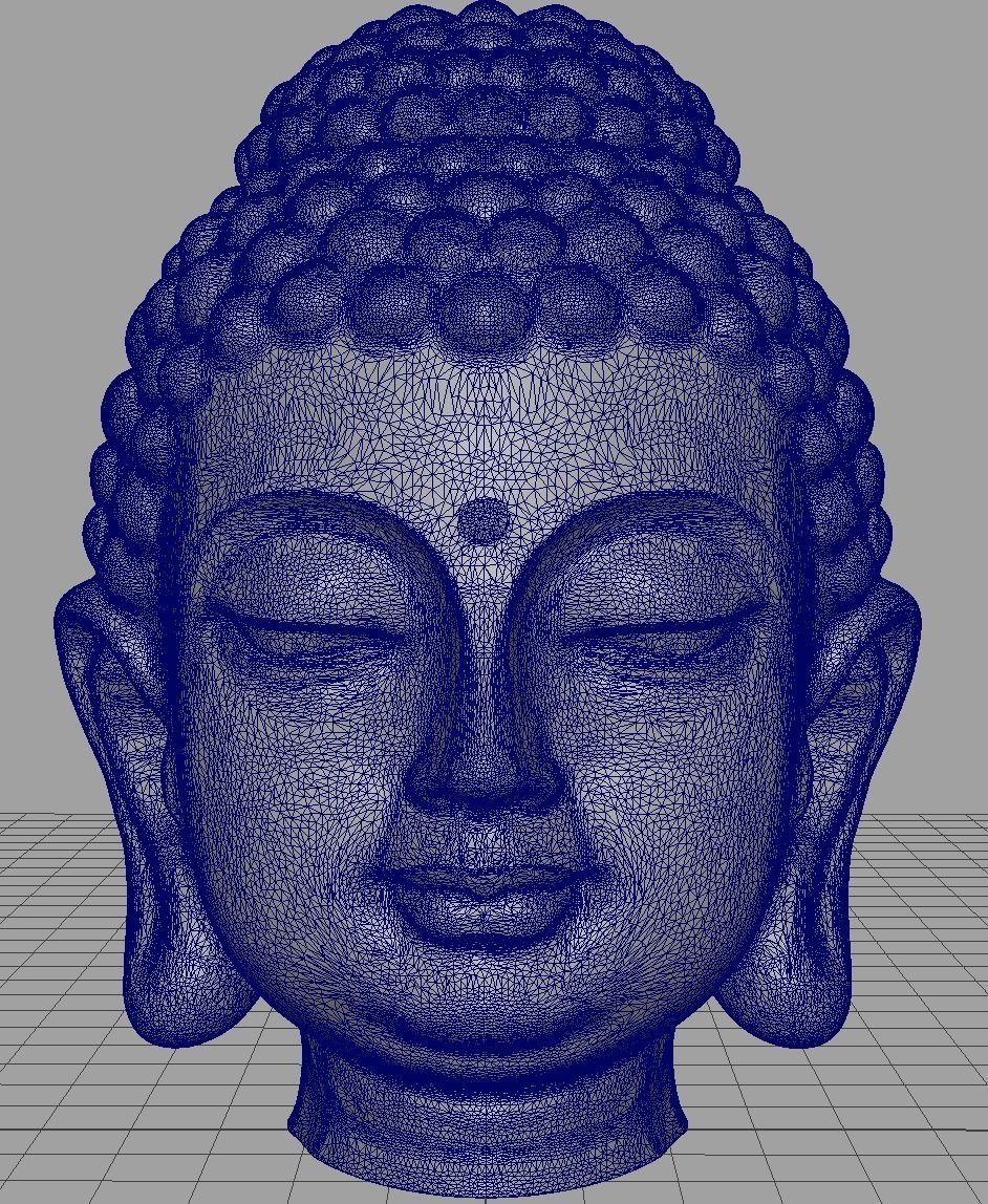 Buddha Head 3D print model_5