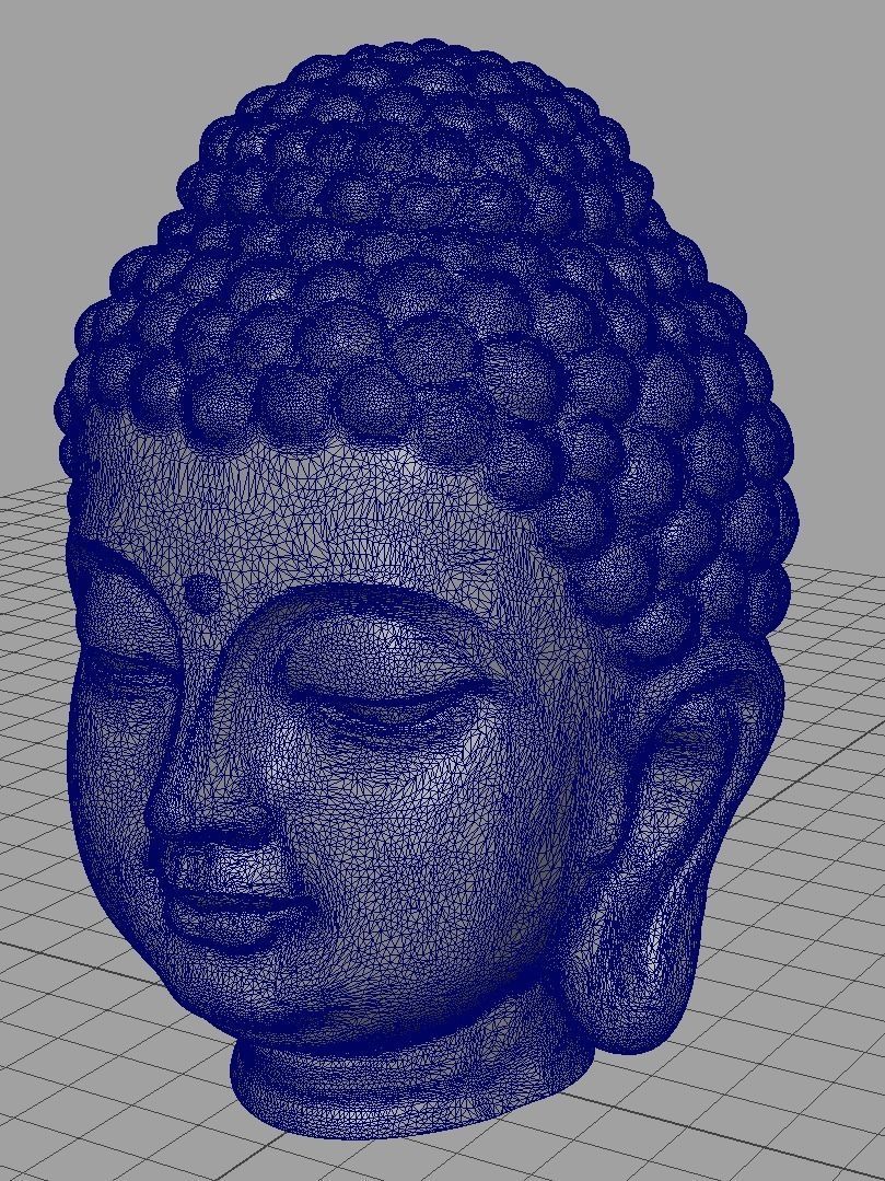 Buddha Head 3D print model_4