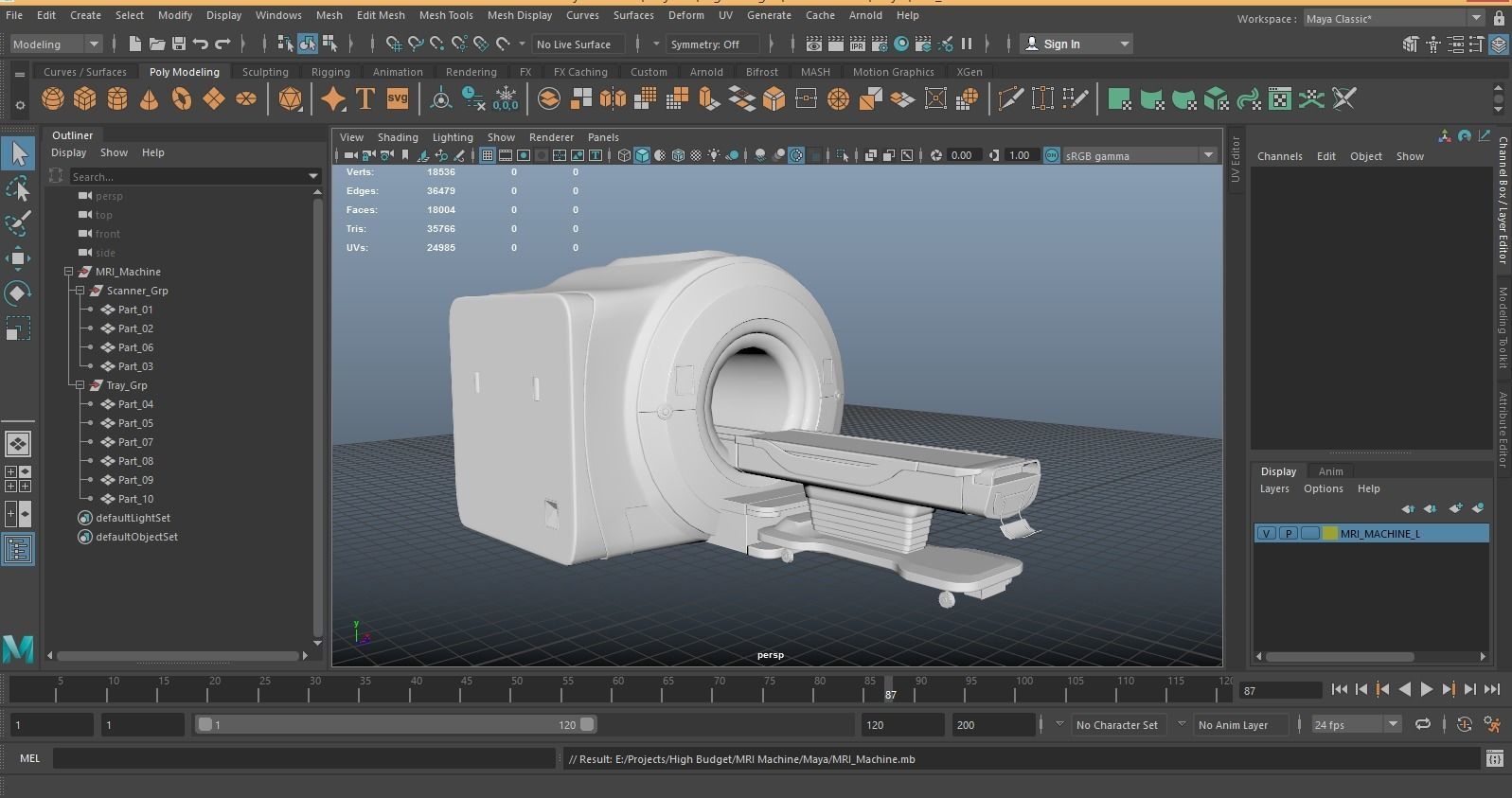 MRI Machine 3D model_8