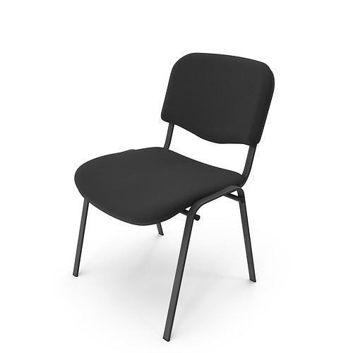 Simple Office Chair Low-poly 3D model