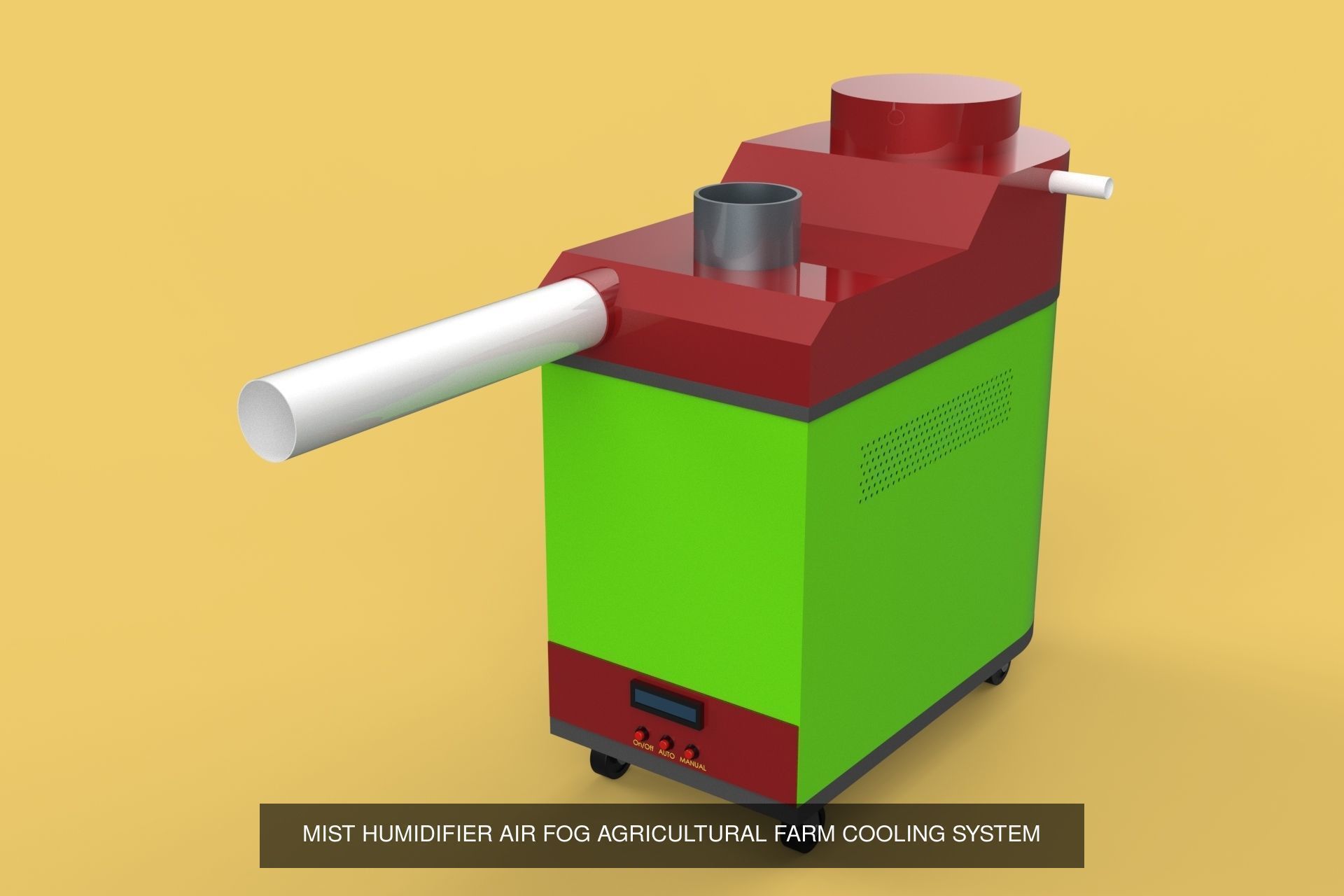 ULTRASONIC HUMIDIFIER MIST COOL FOG MAKER PACK 3D Model Collection_4