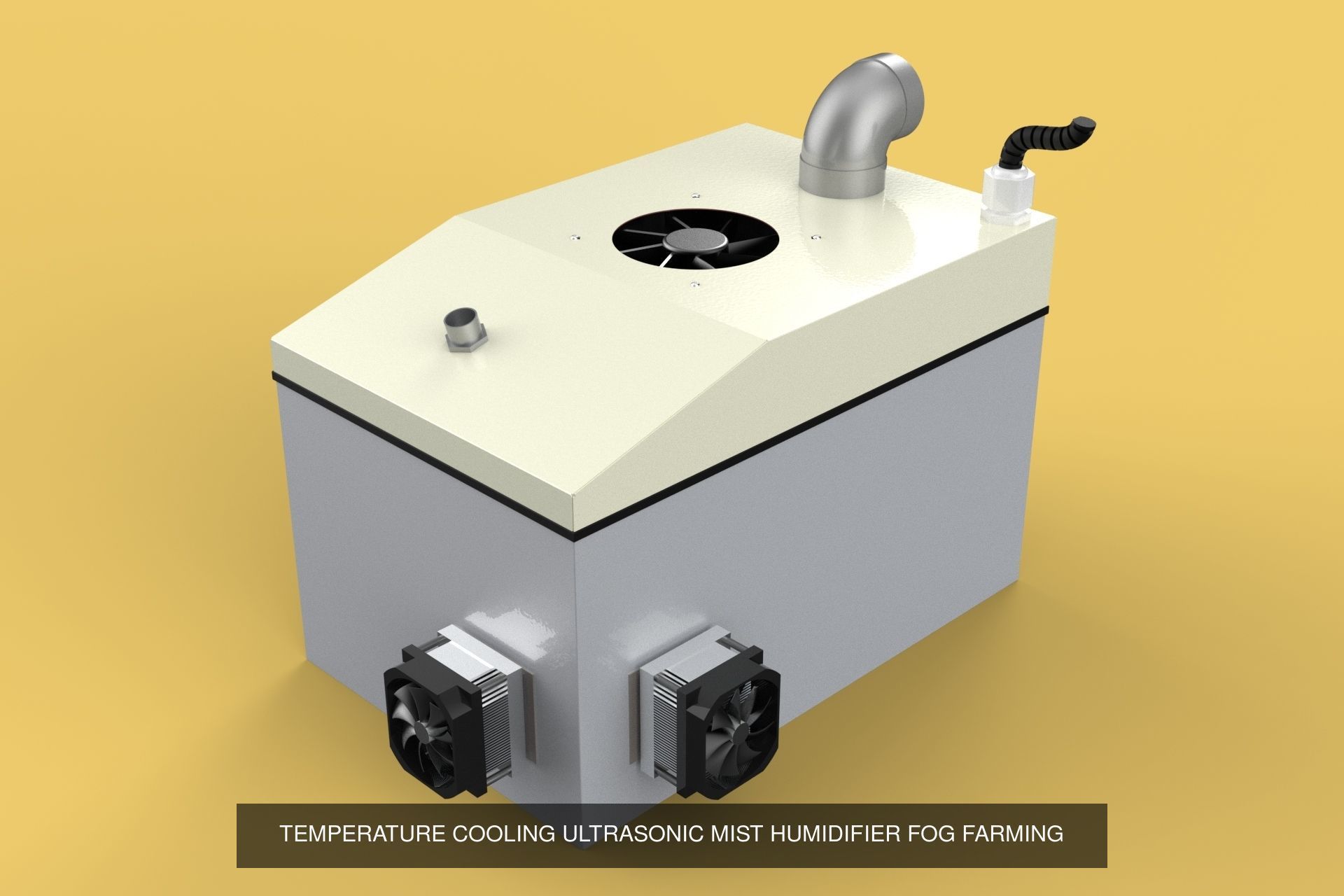 ULTRASONIC HUMIDIFIER MIST COOL FOG MAKER PACK 3D Model Collection_6