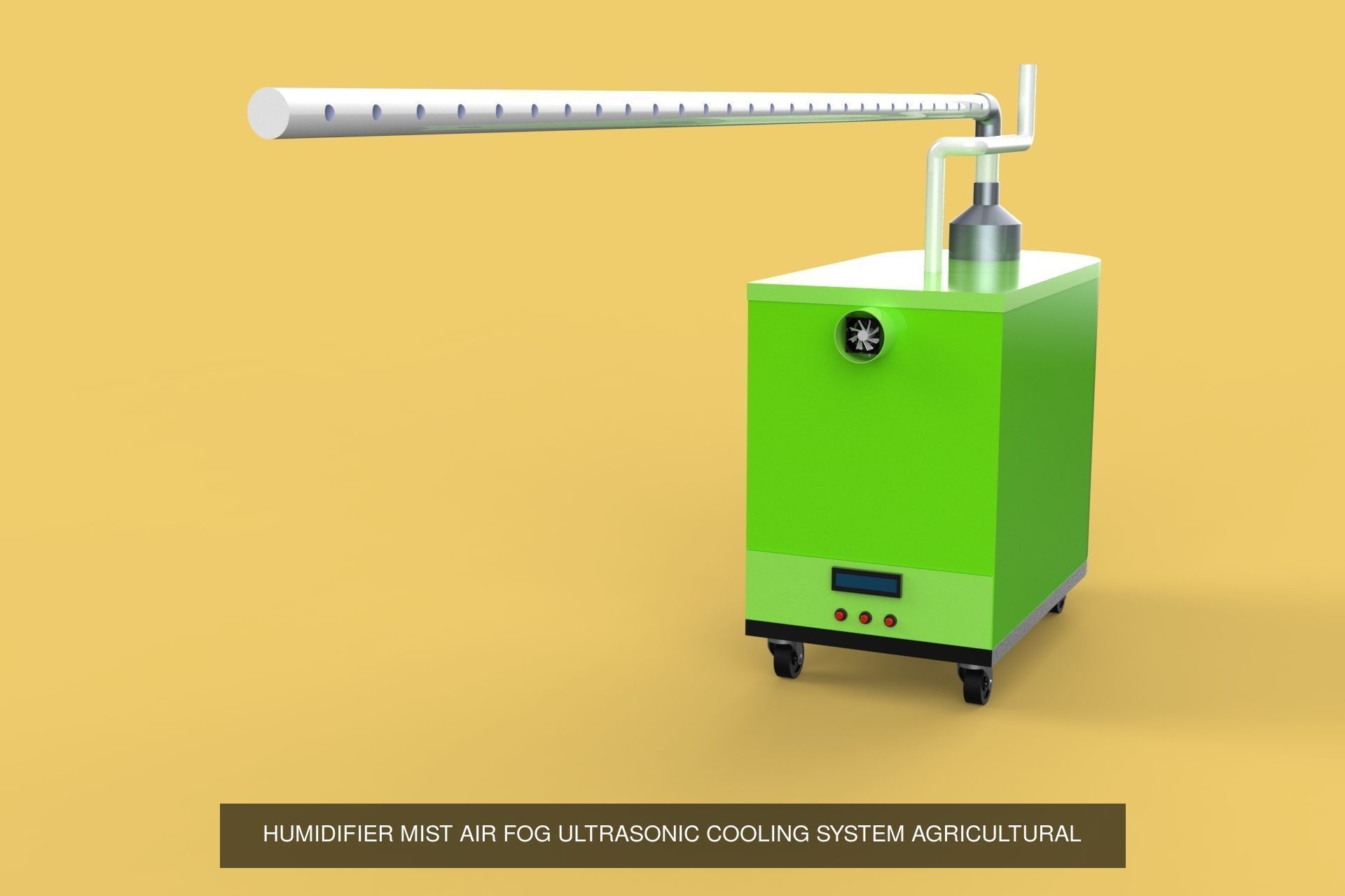 ULTRASONIC HUMIDIFIER MIST COOL FOG MAKER PACK 3D Model Collection_3