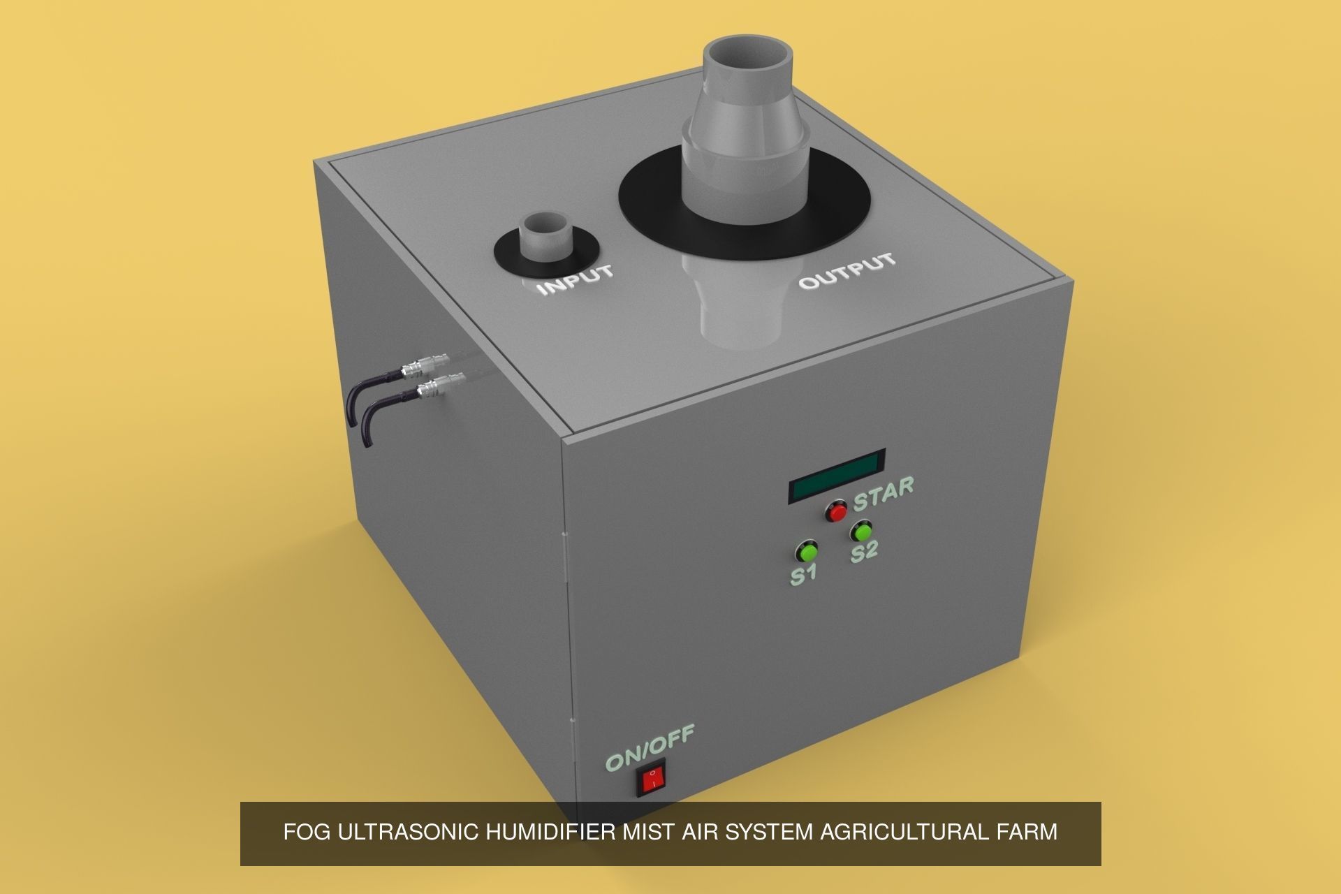 ULTRASONIC HUMIDIFIER MIST COOL FOG MAKER PACK 3D Model Collection_2