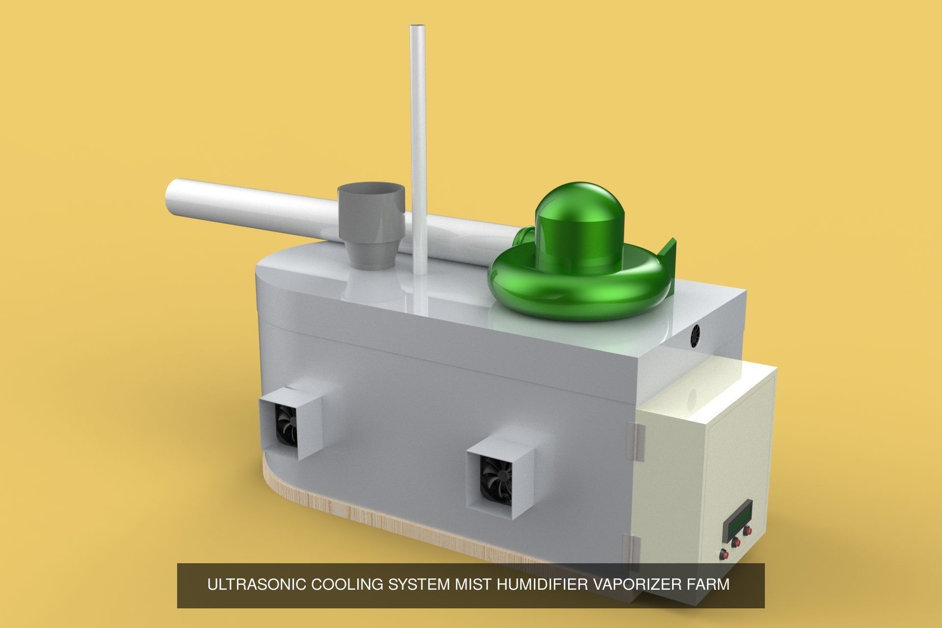 ULTRASONIC HUMIDIFIER MIST COOL FOG MAKER PACK 3D Model Collection_5