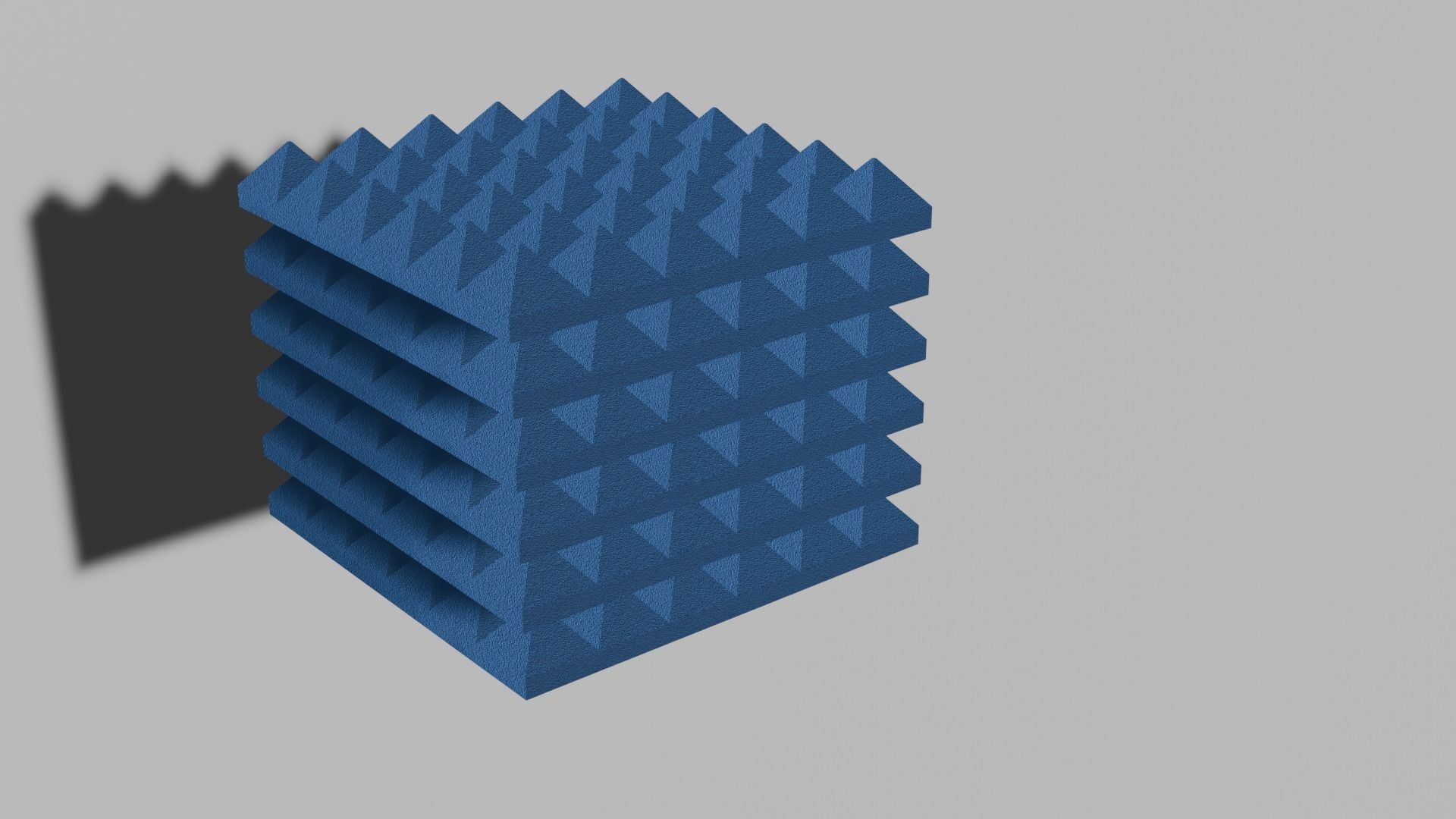 Acoustic Foam Panels Free low-poly 3D model_7