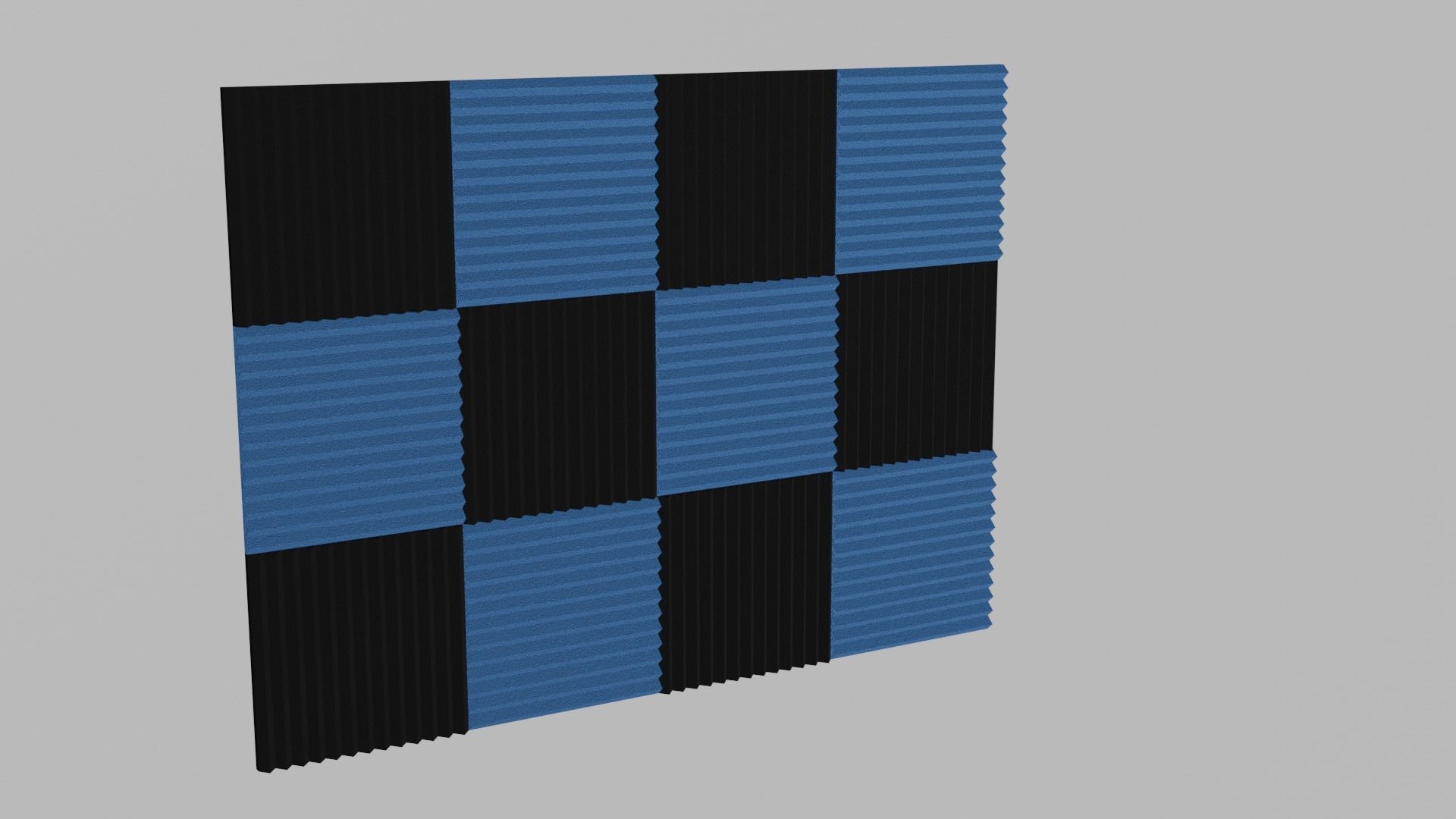 Acoustic Foam Panels Free low-poly 3D model_2
