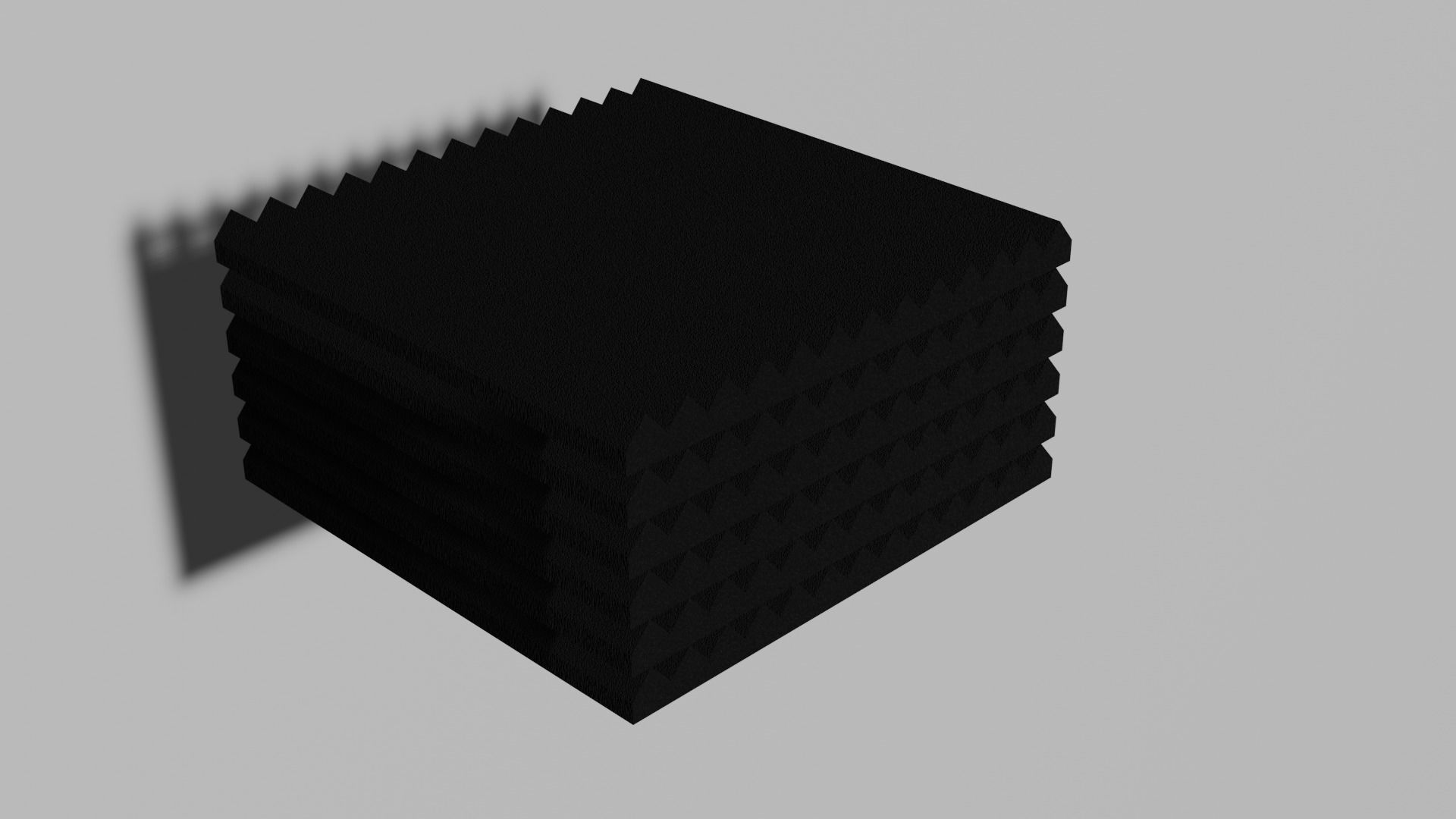 Acoustic Foam Panels Free low-poly 3D model_4