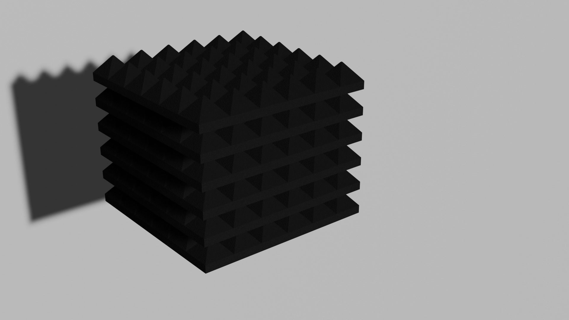 Acoustic Foam Panels Free low-poly 3D model_5