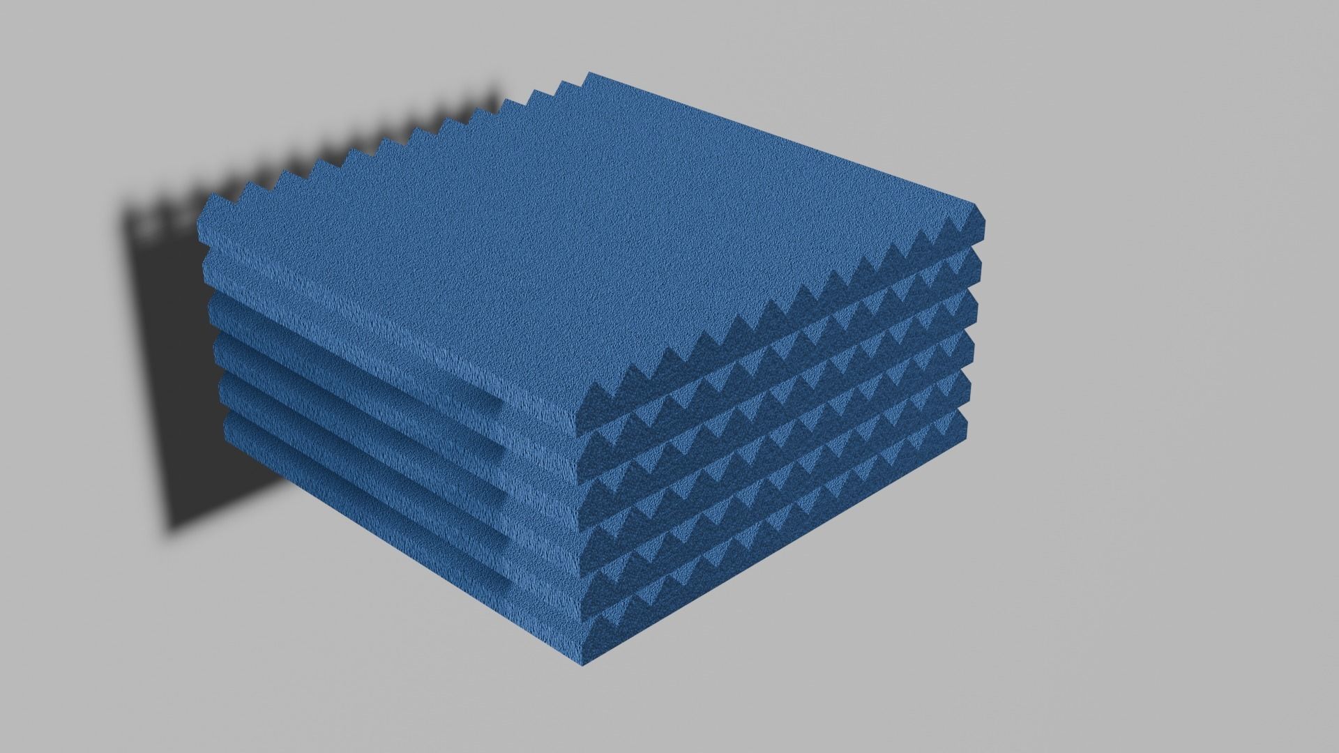 Acoustic Foam Panels Free low-poly 3D model_6