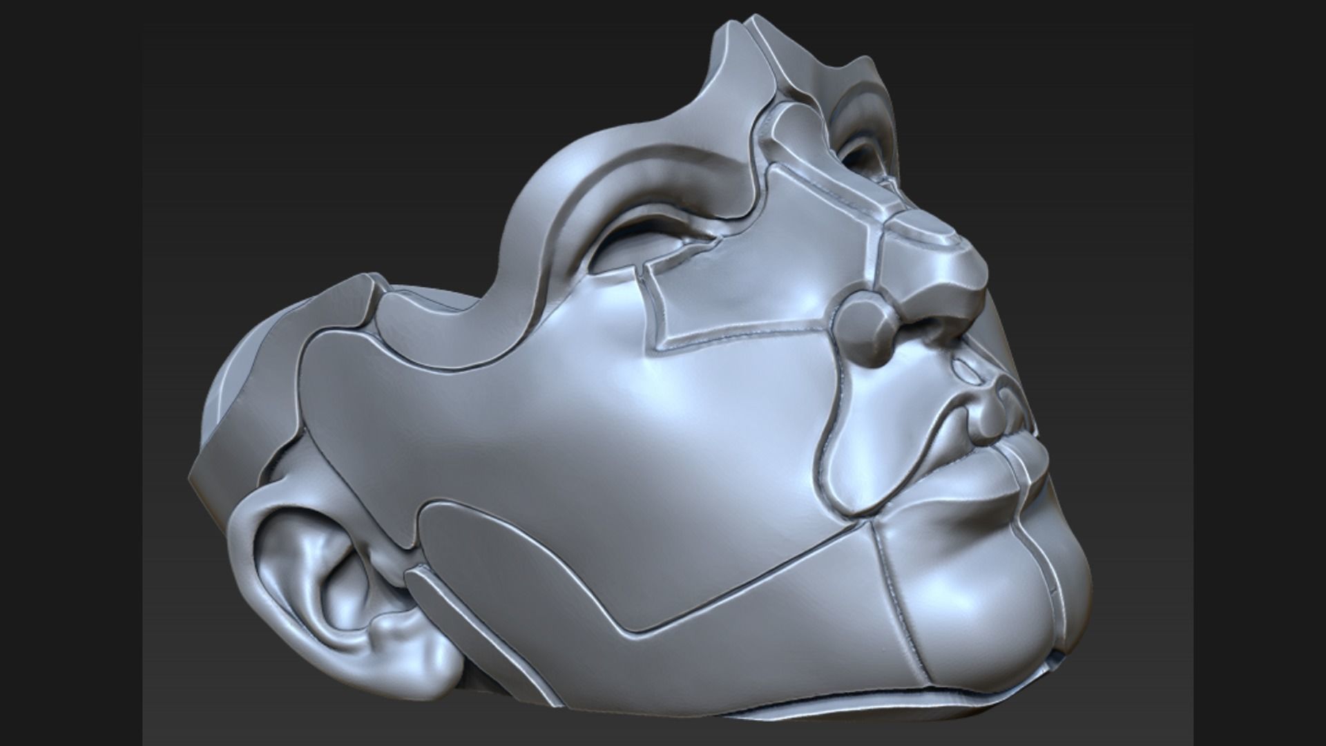 Sci-Fi Head 3D print model_1