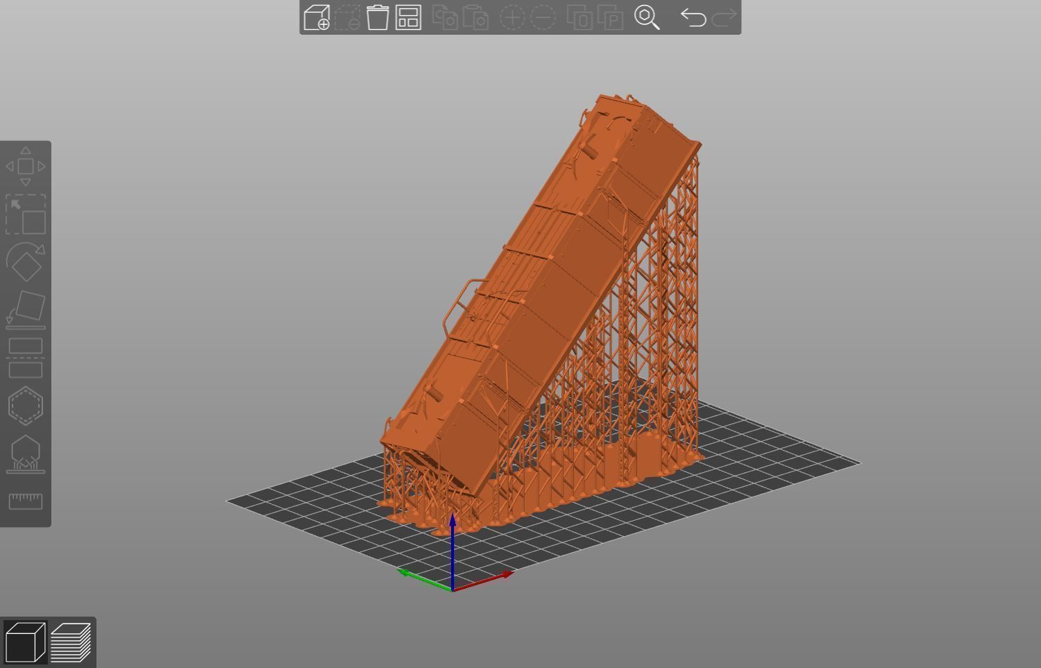 Pre supported H0 1-87 scale Gondola Eaos-x 051 3D print model_13