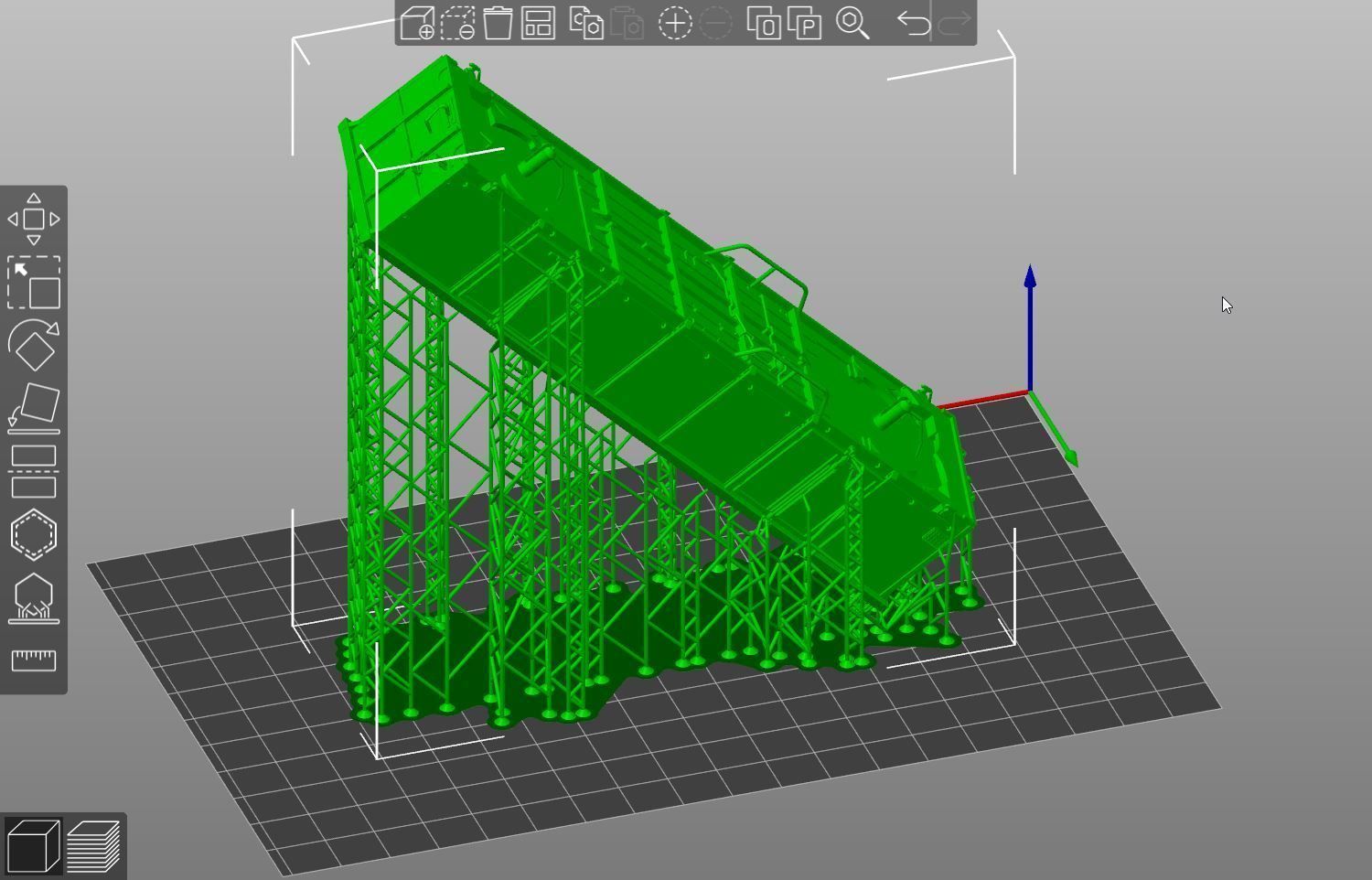 Pre supported H0 1-87 scale Gondola Eaos-x 051 3D print model_14