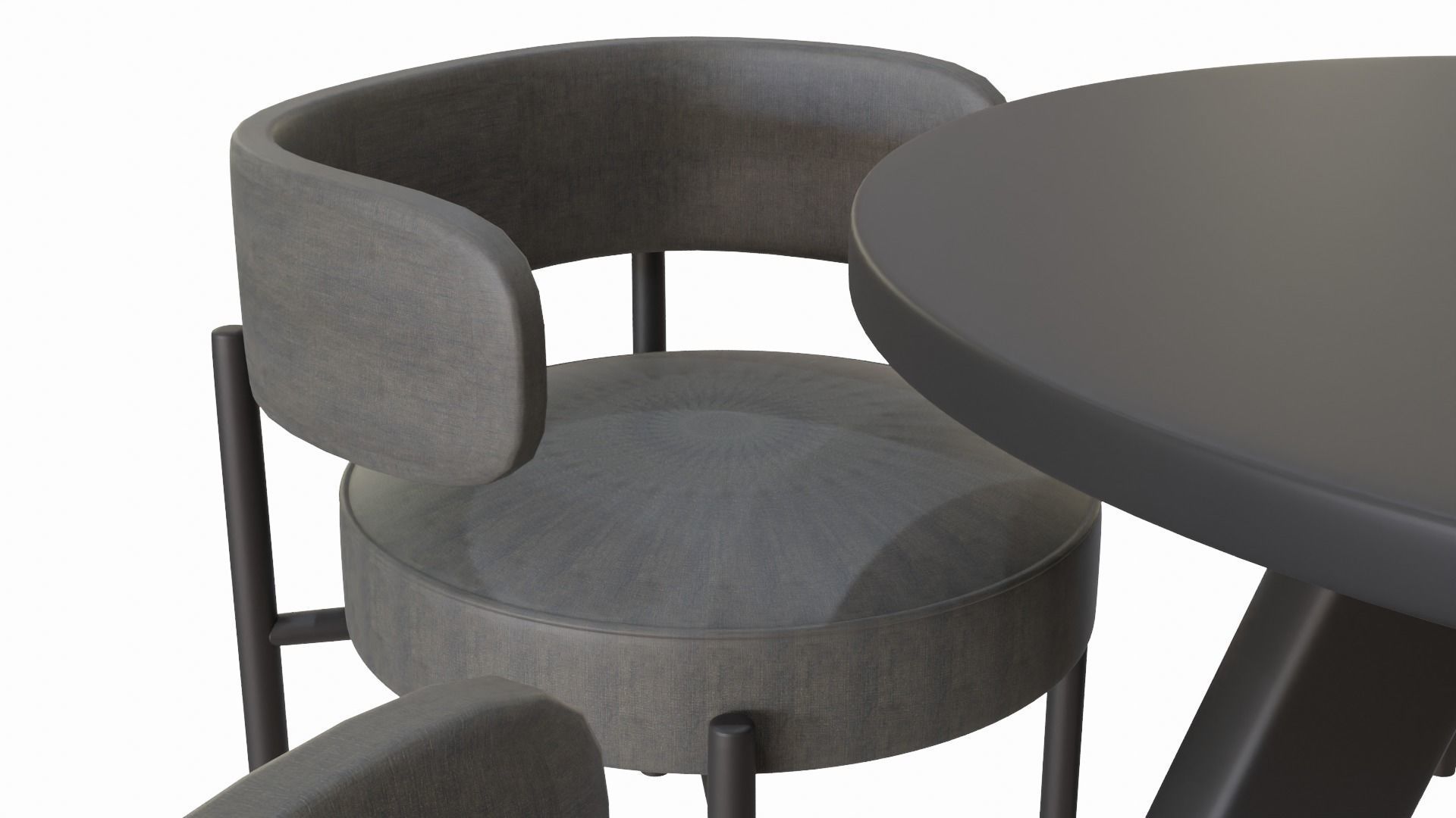 table and chair 3D model_3