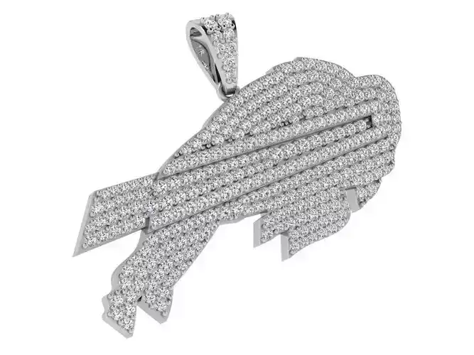 Bull Diamond Pendant 4270