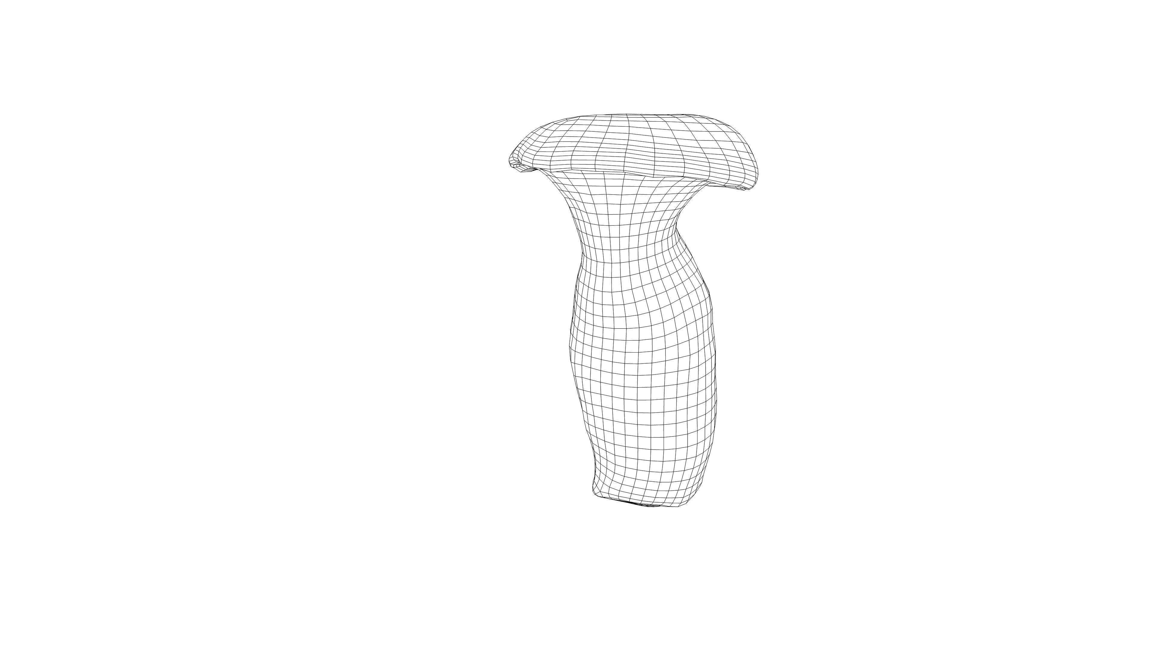 Photorealistic 3D scan of Oyster mushroom Low-poly 3D model_14