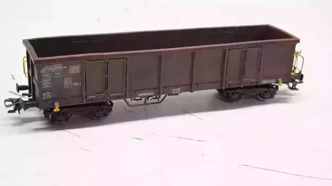 Pre supported H0 1-87 scale Gondola Eaos-x 051 with handbrake